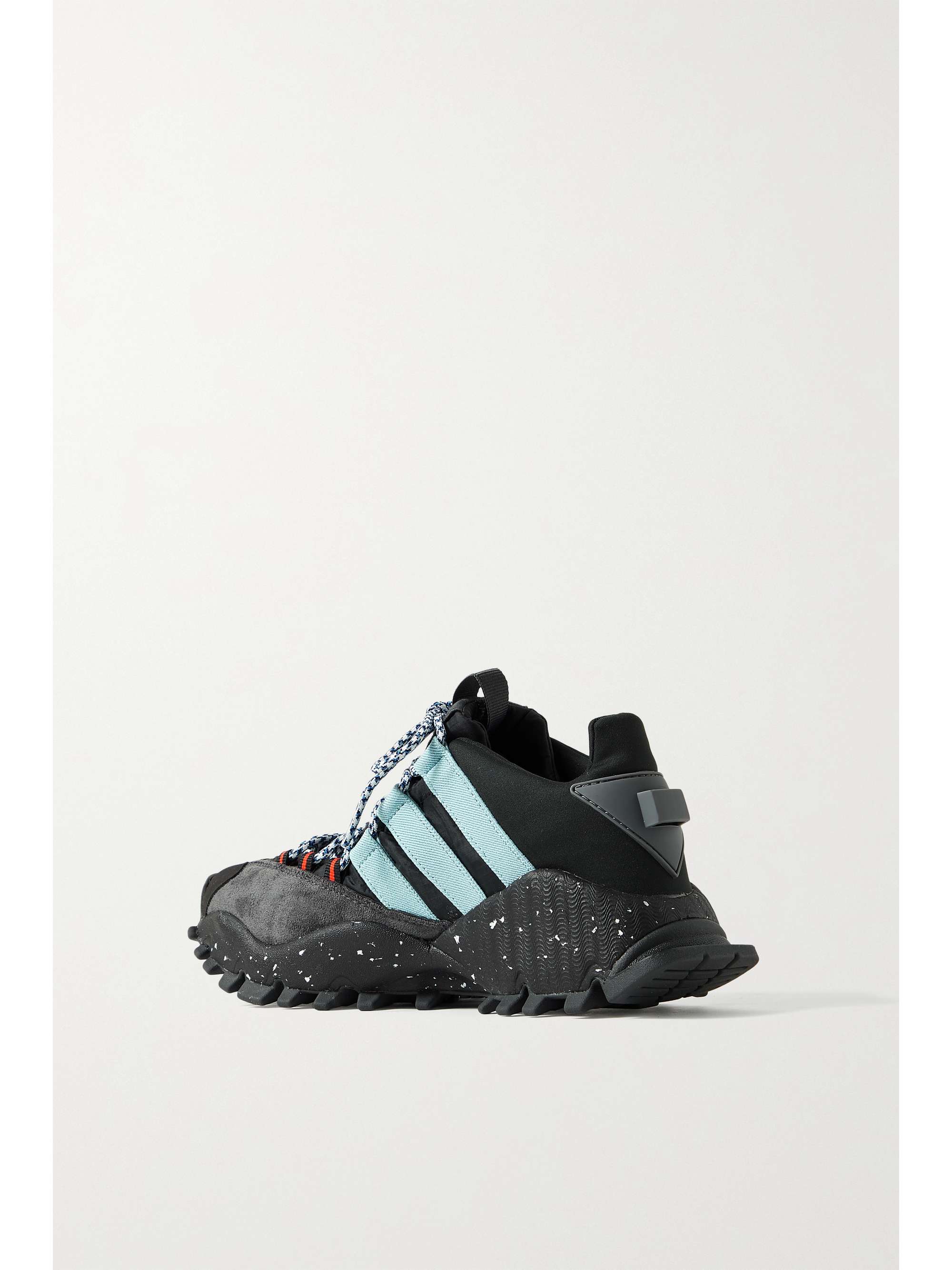 ADIDAS BY STELLA MCCARTNEY SeeULater twill-trimmed jersey, shell and vegetarian suede sneakers