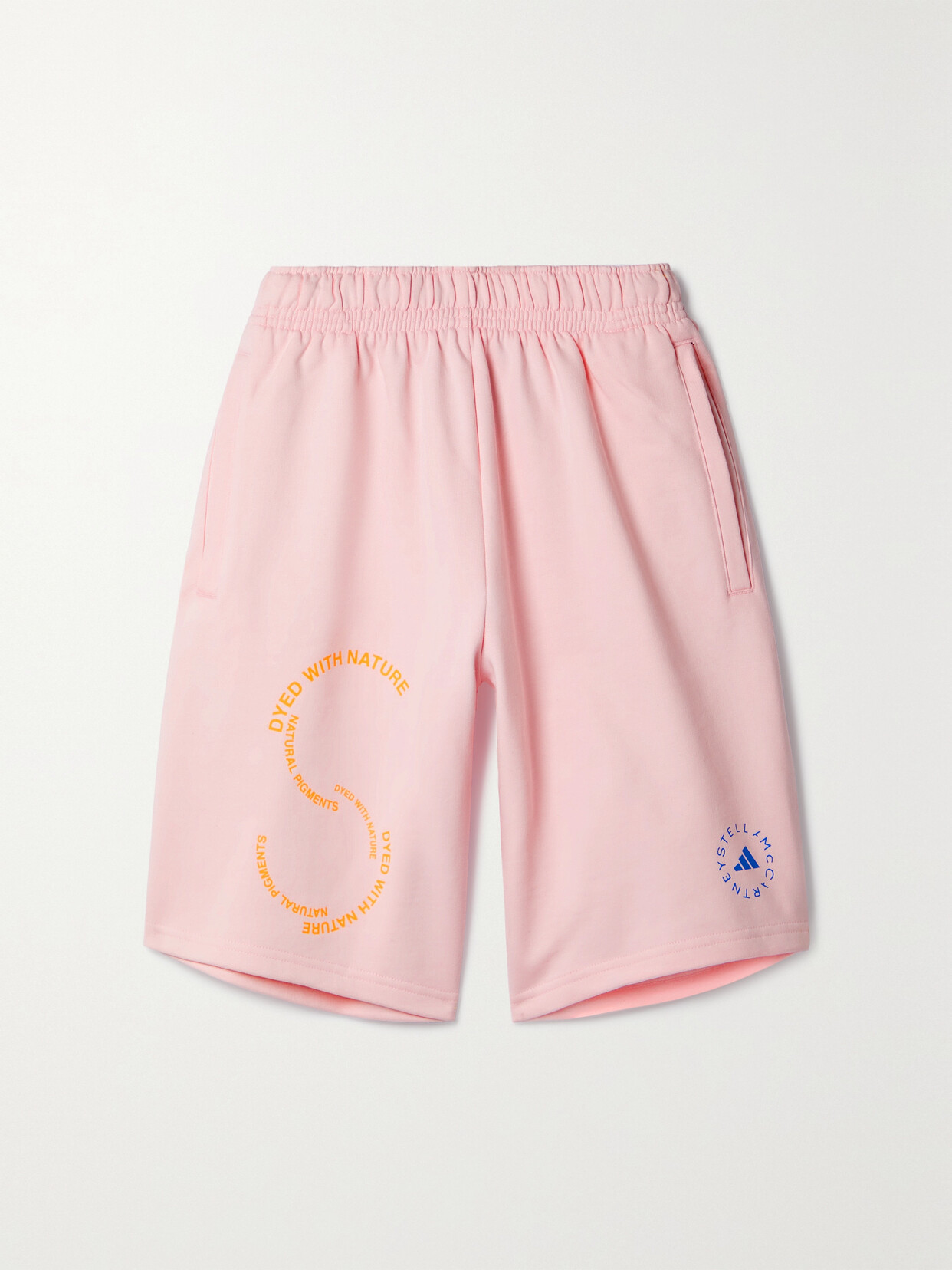 Adidas By Stella Mccartney Printed Organic Cotton Shorts In Pink