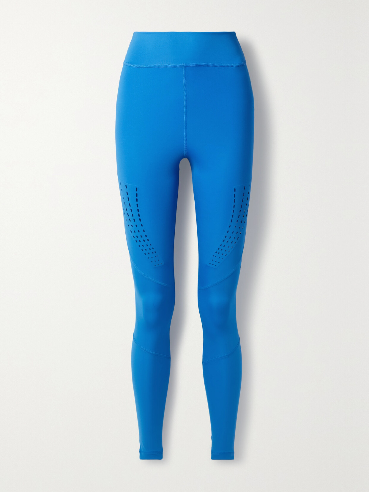 Adidas By Stella Mccartney Truepurpose Perforated Stretch Recycled Leggings In Blue