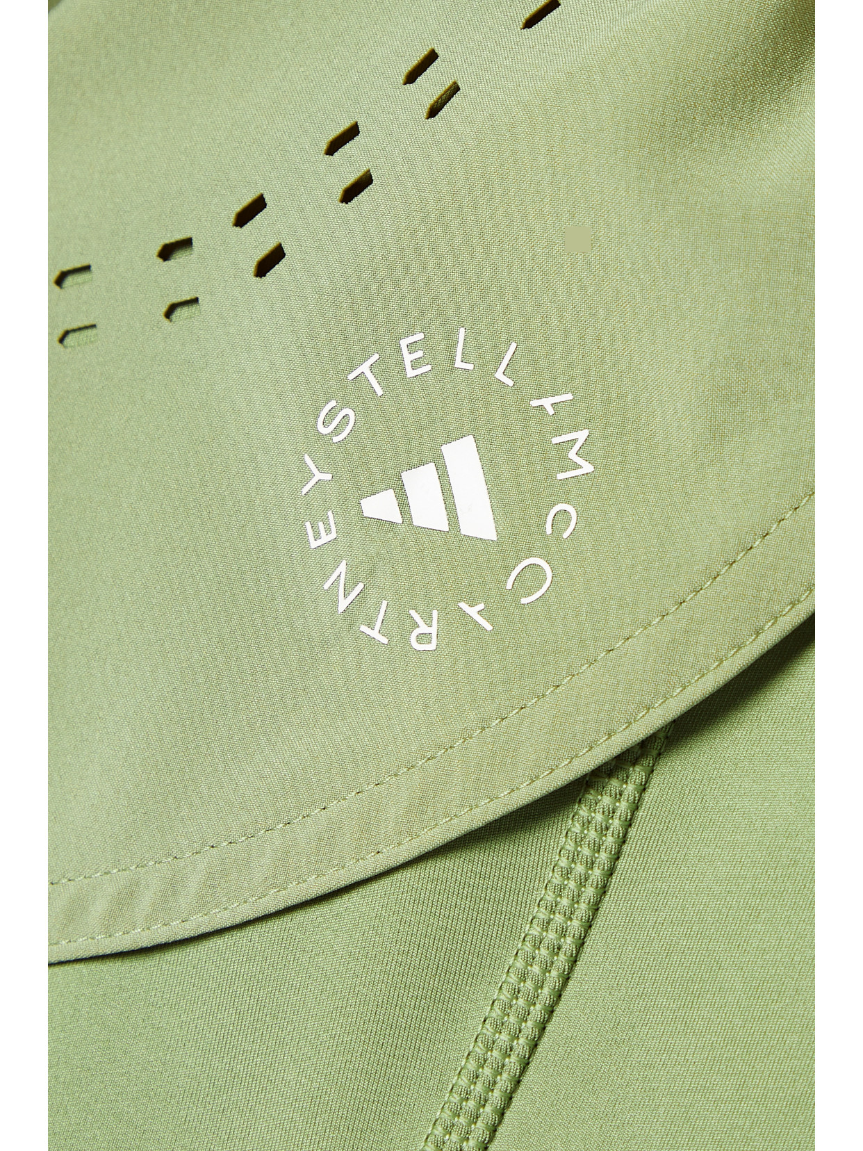 ADIDAS BY STELLA MCCARTNEY TRUEPURPOSE LAYERED PERFORATED RECYCLED-SHELL AND STRETCH SHORTS