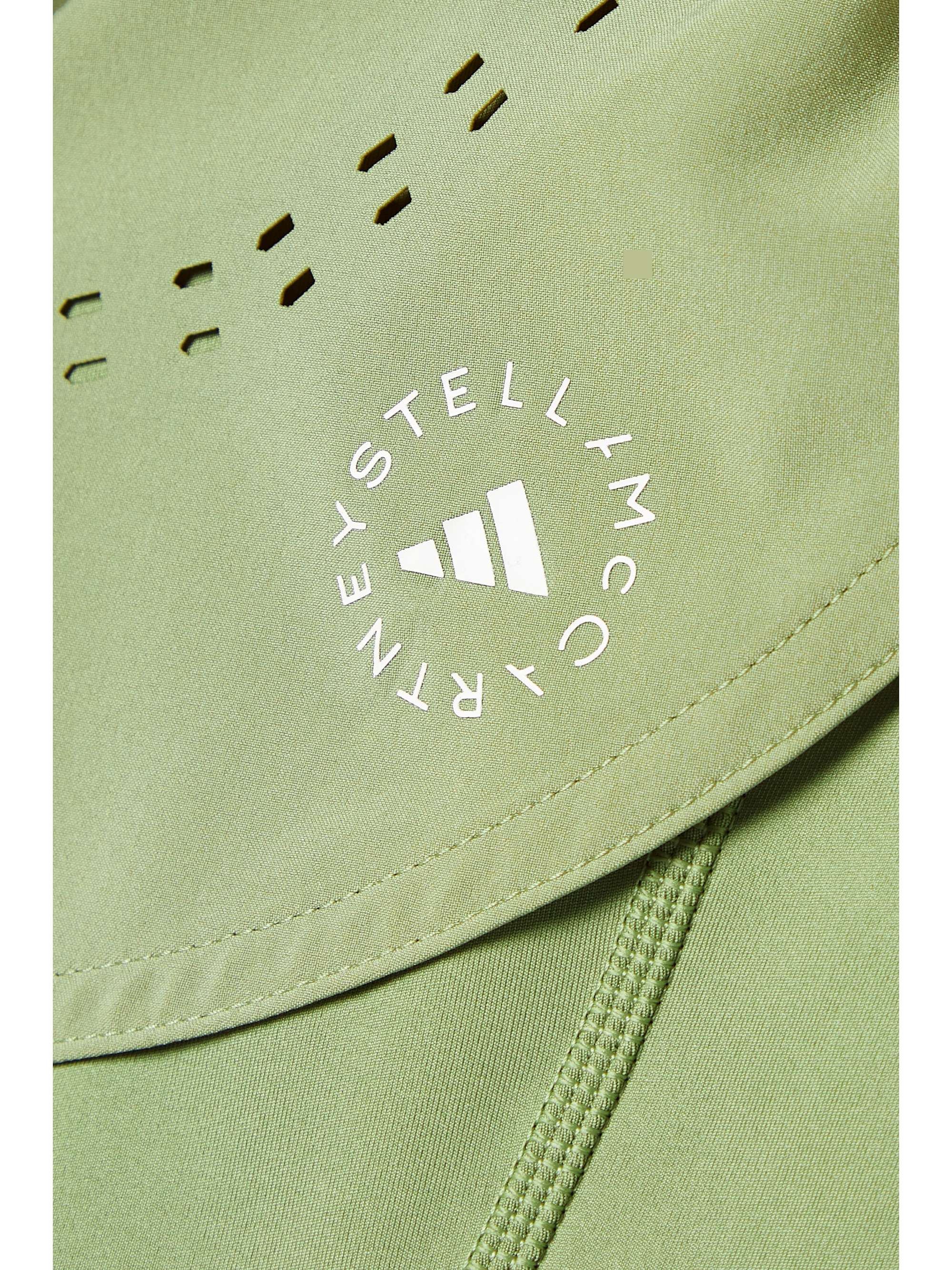 ADIDAS BY STELLA MCCARTNEY TruePurpose layered perforated recycled-shell and stretch shorts