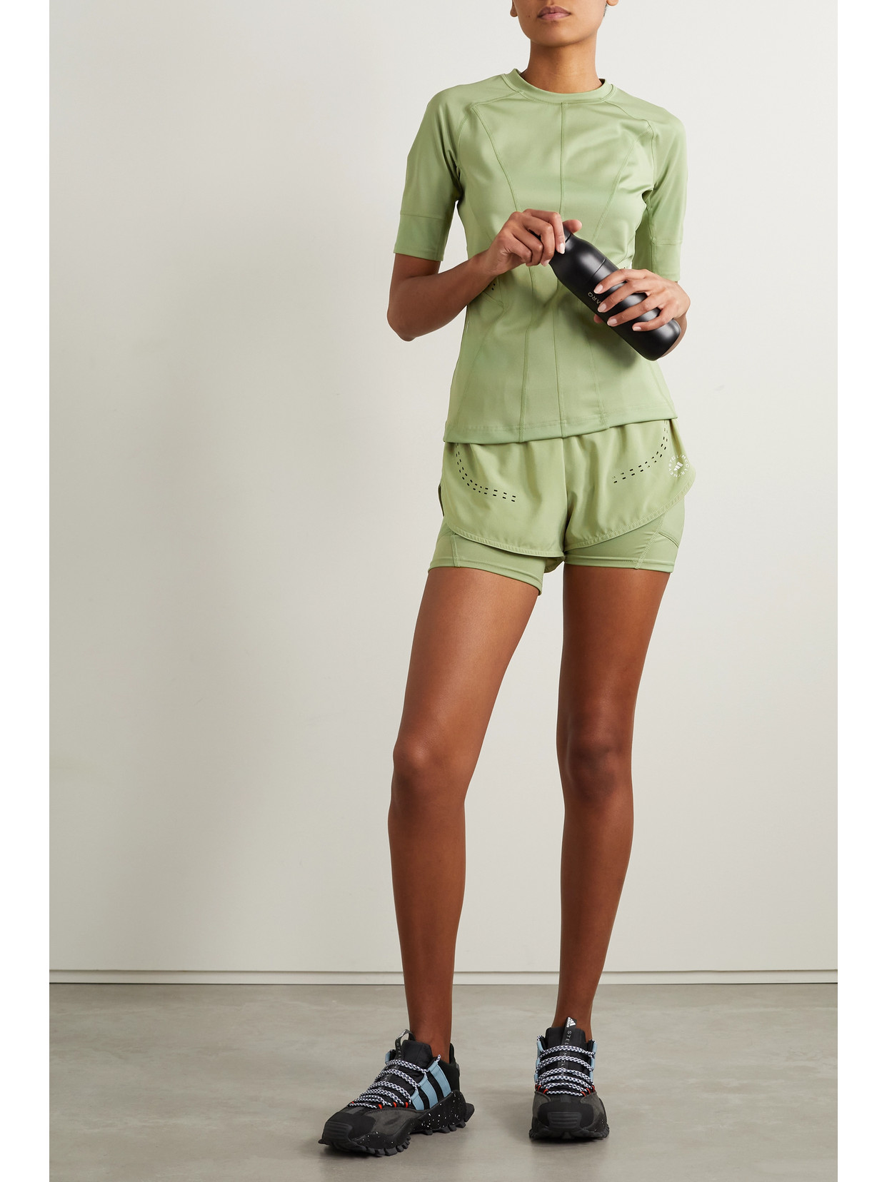 Adidas By Stella Mccartney True Purpose Training 2in1 Short In Tent Green