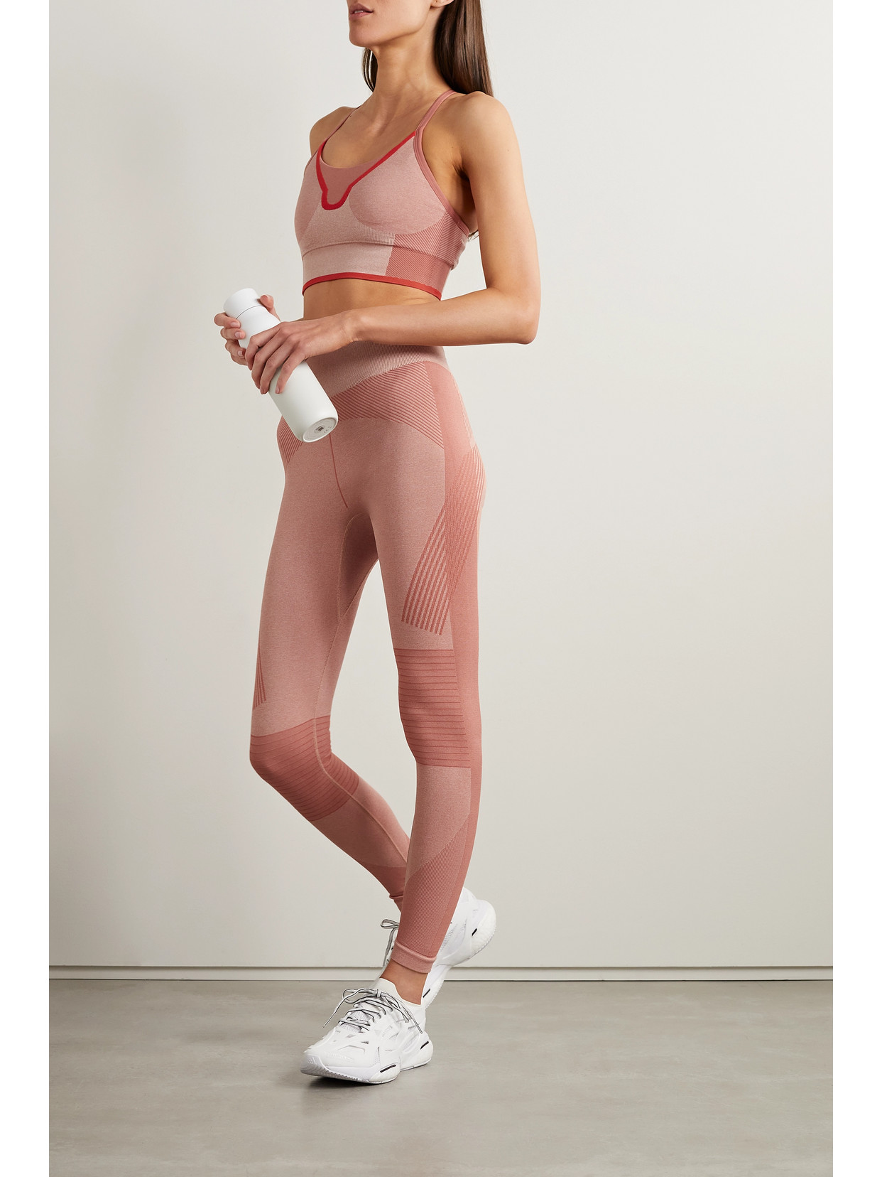 Shop Adidas By Stella Mccartney Truestrength Stretch Recycled Sports Bra In Pink