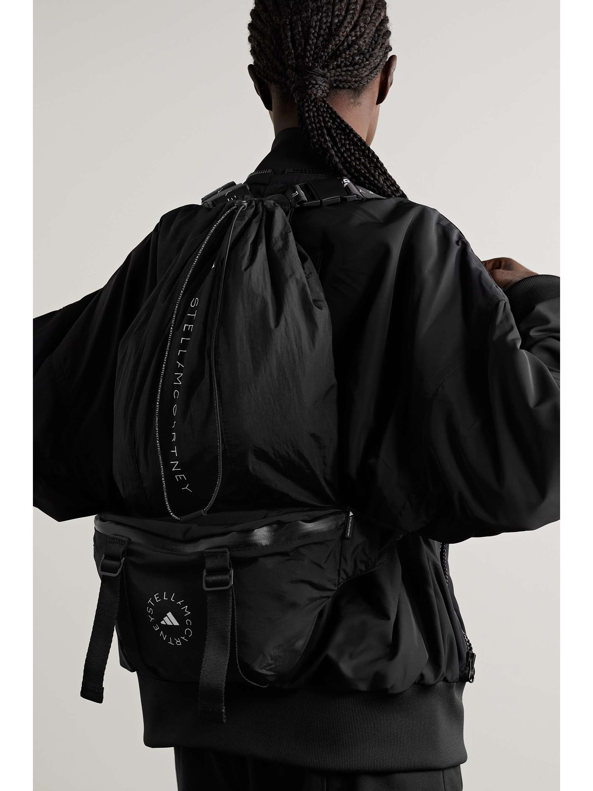 ADIDAS BY STELLA MCCARTNEY Convertible printed recycled-shell belt bag