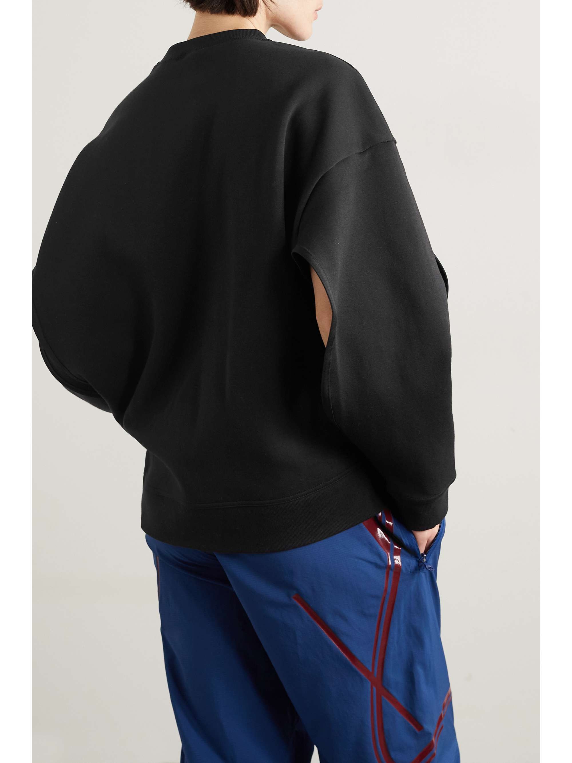 ADIDAS BY STELLA MCCARTNEY TruePurpose printed organic cotton-blend jersey sweatshirt