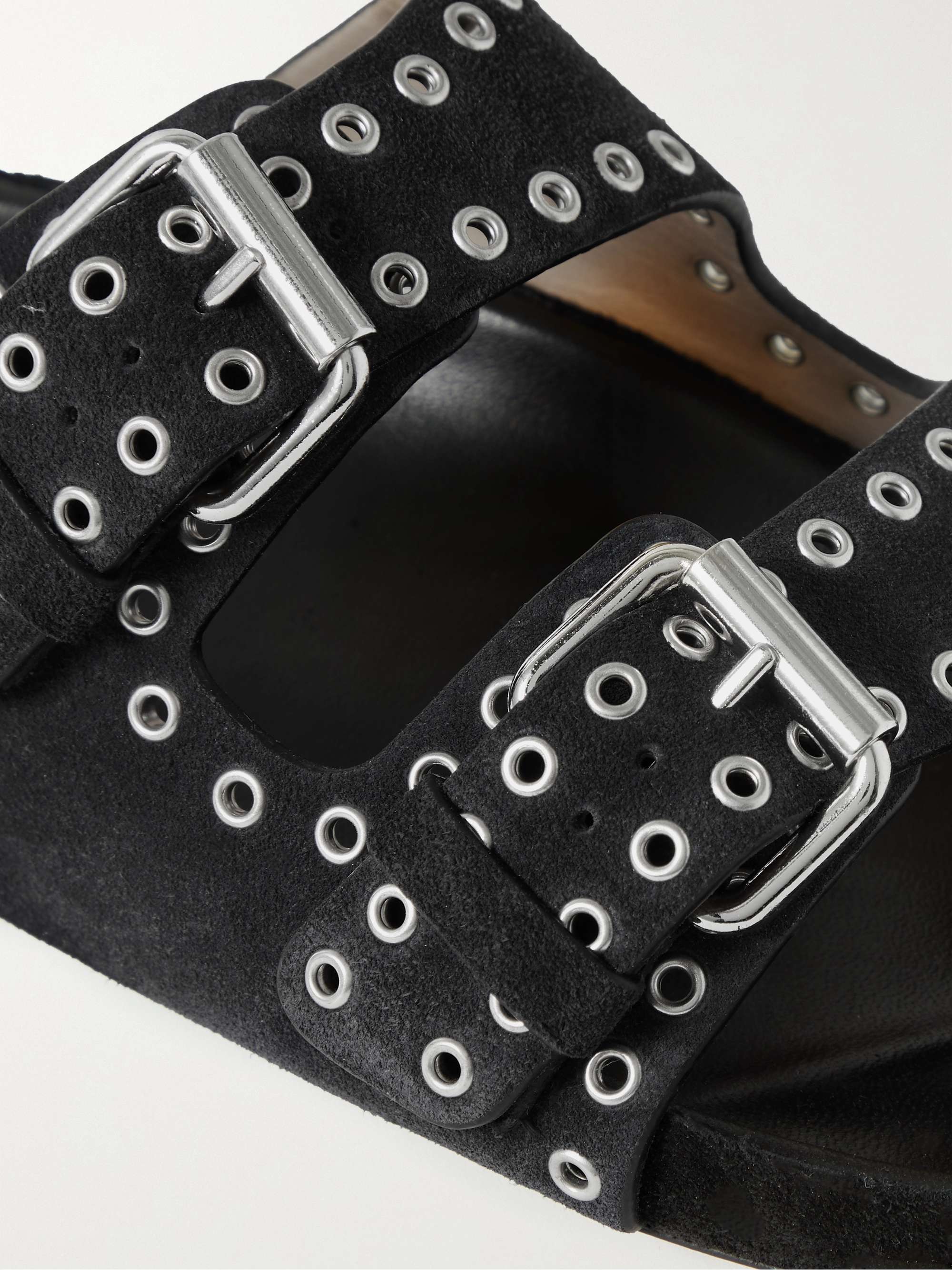 ISABEL MARANT Claquettes en cuir à clous Lennyo