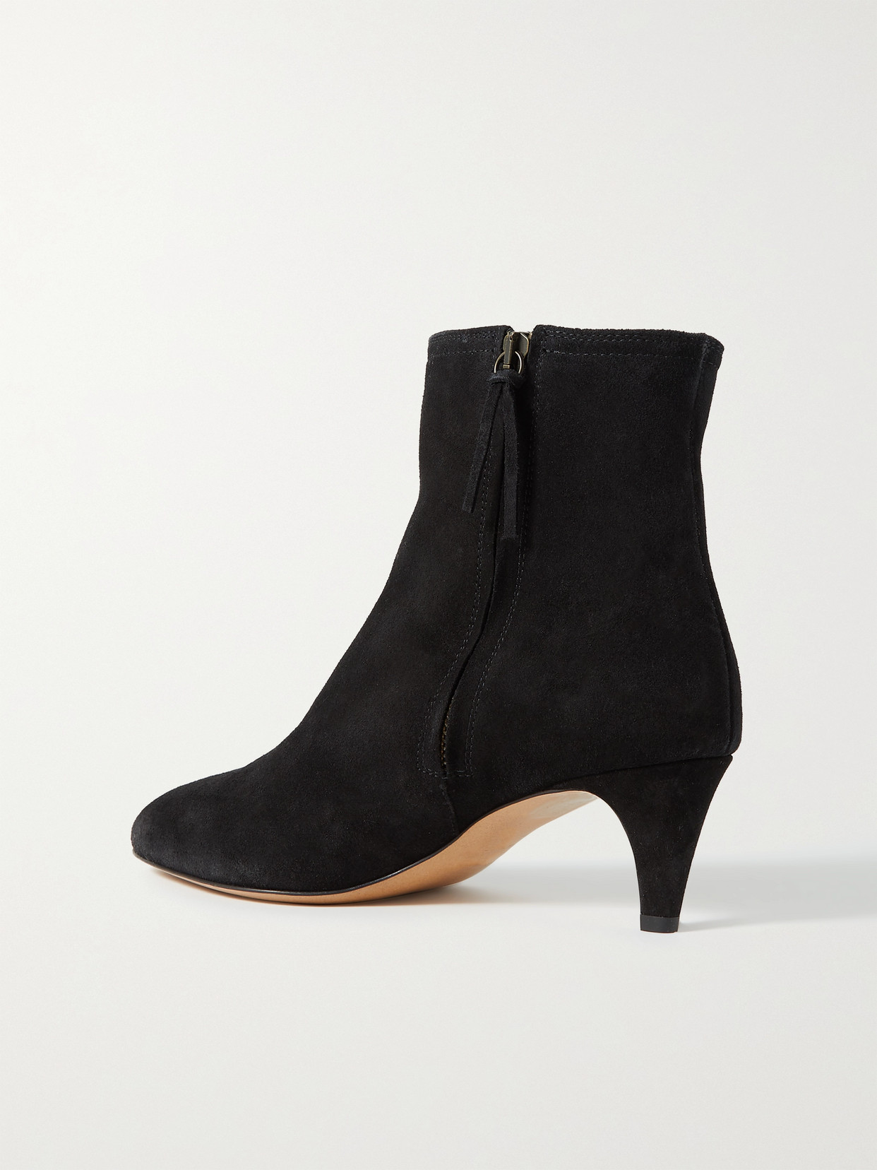 Shop Isabel Marant Deone Suede Ankle Boots In Black