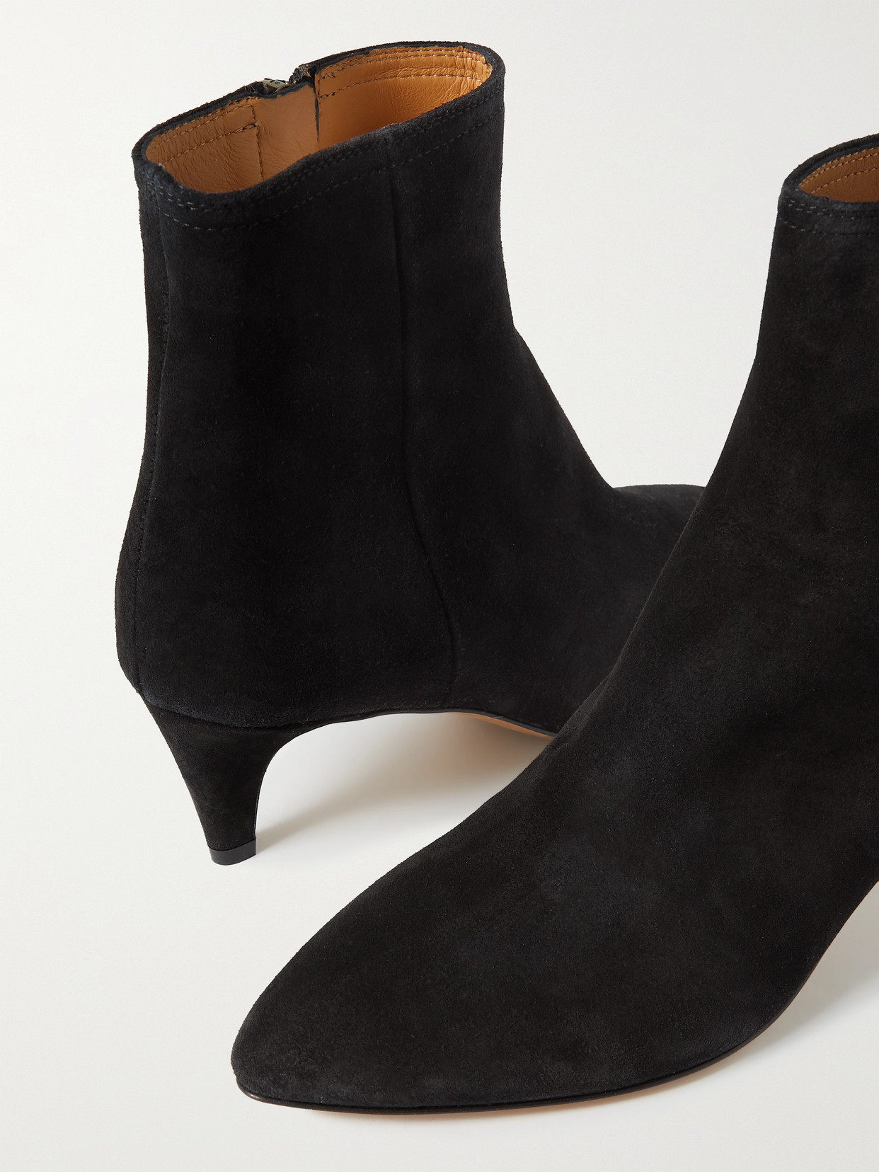 Shop Isabel Marant Deone Suede Ankle Boots In Black