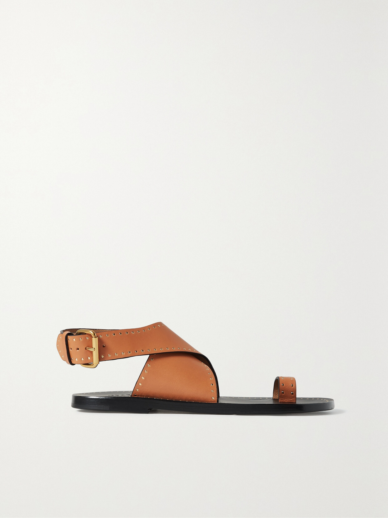 Isabel Marant - Jools Studded Leather Sandals - Brown