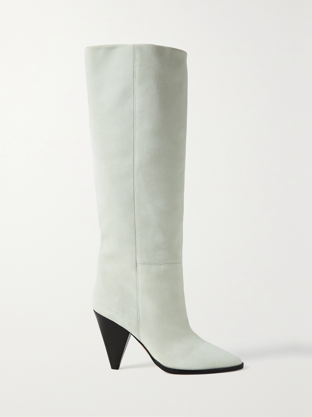 Isabel Marant - Ririo Suede Knee Boots - Ecru