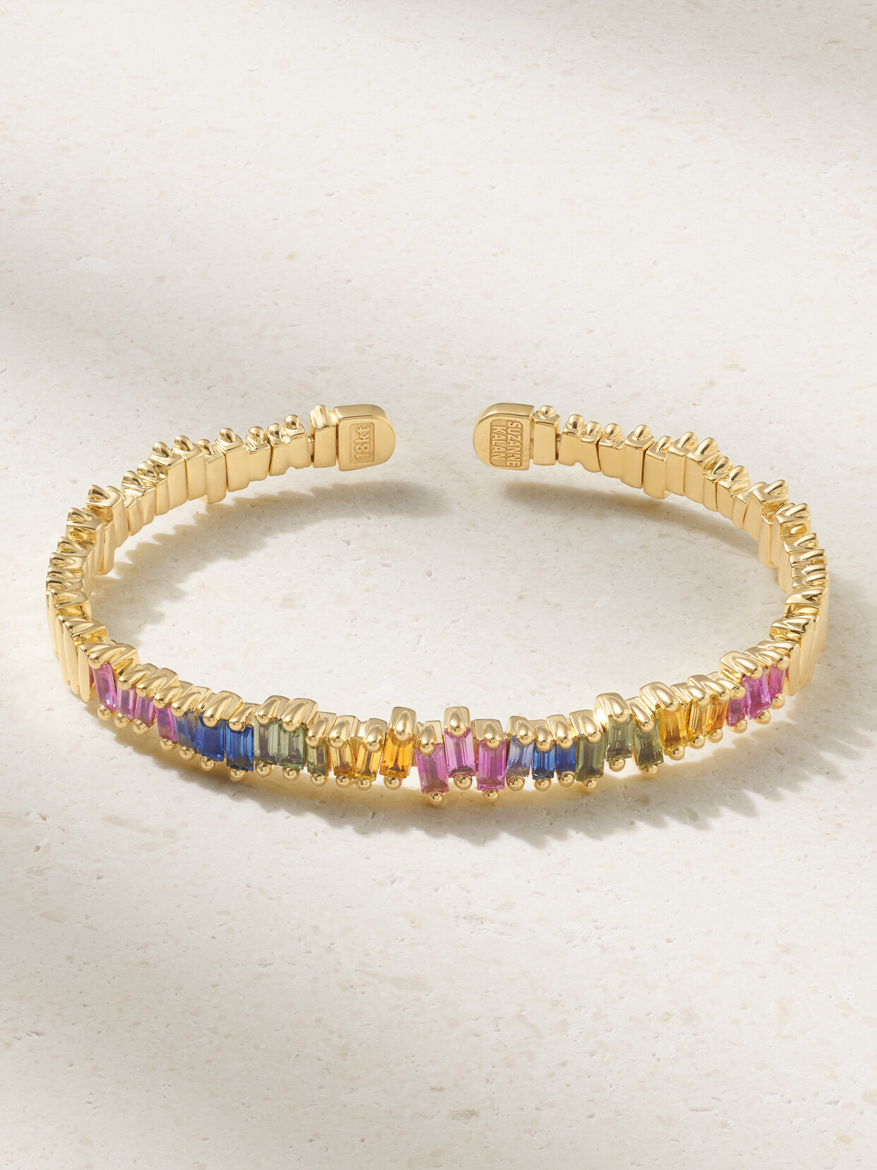 Suzanne Kalan 18-karat Gold Sapphire Cuff