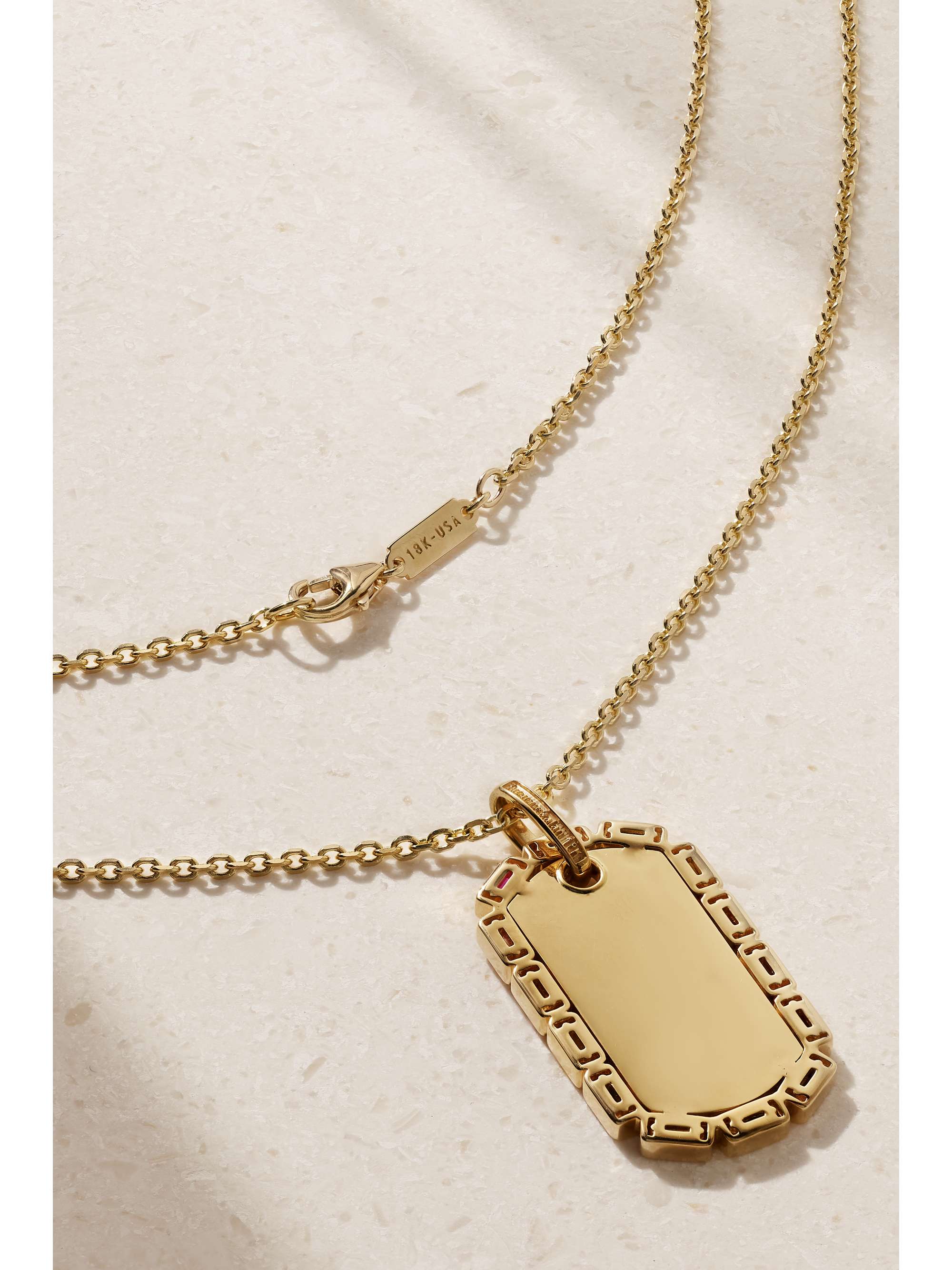 SUZANNE KALAN 18-karat gold sapphire necklace | NET-A-PORTER