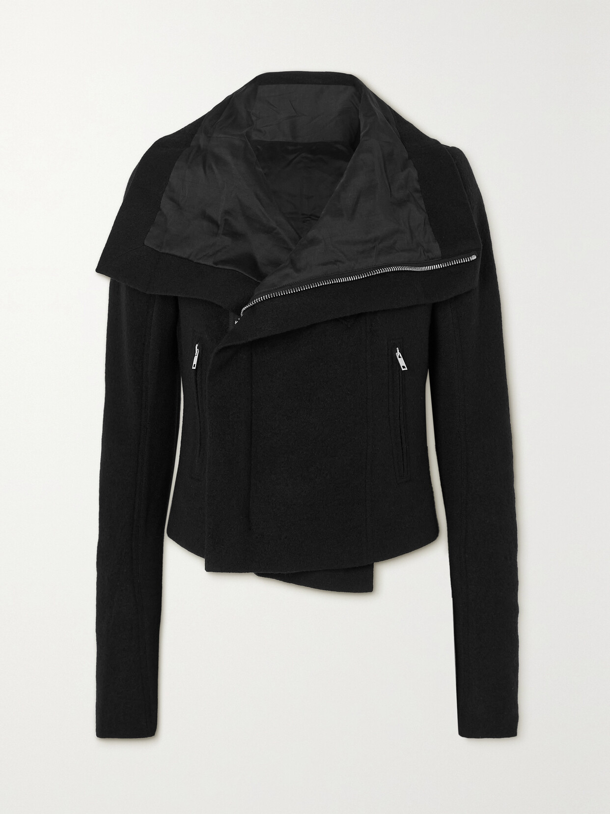 RICK OWENS WOOL BIKER JACKET