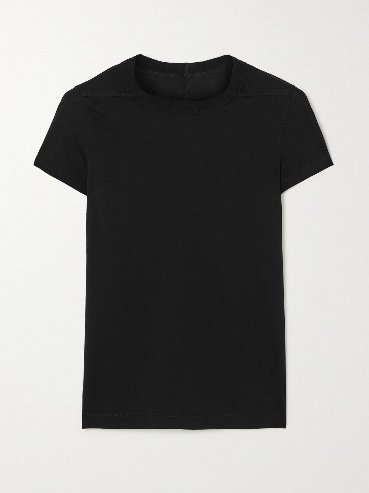 Rick Owens Organic Cotton-jersey T-shirt In Black