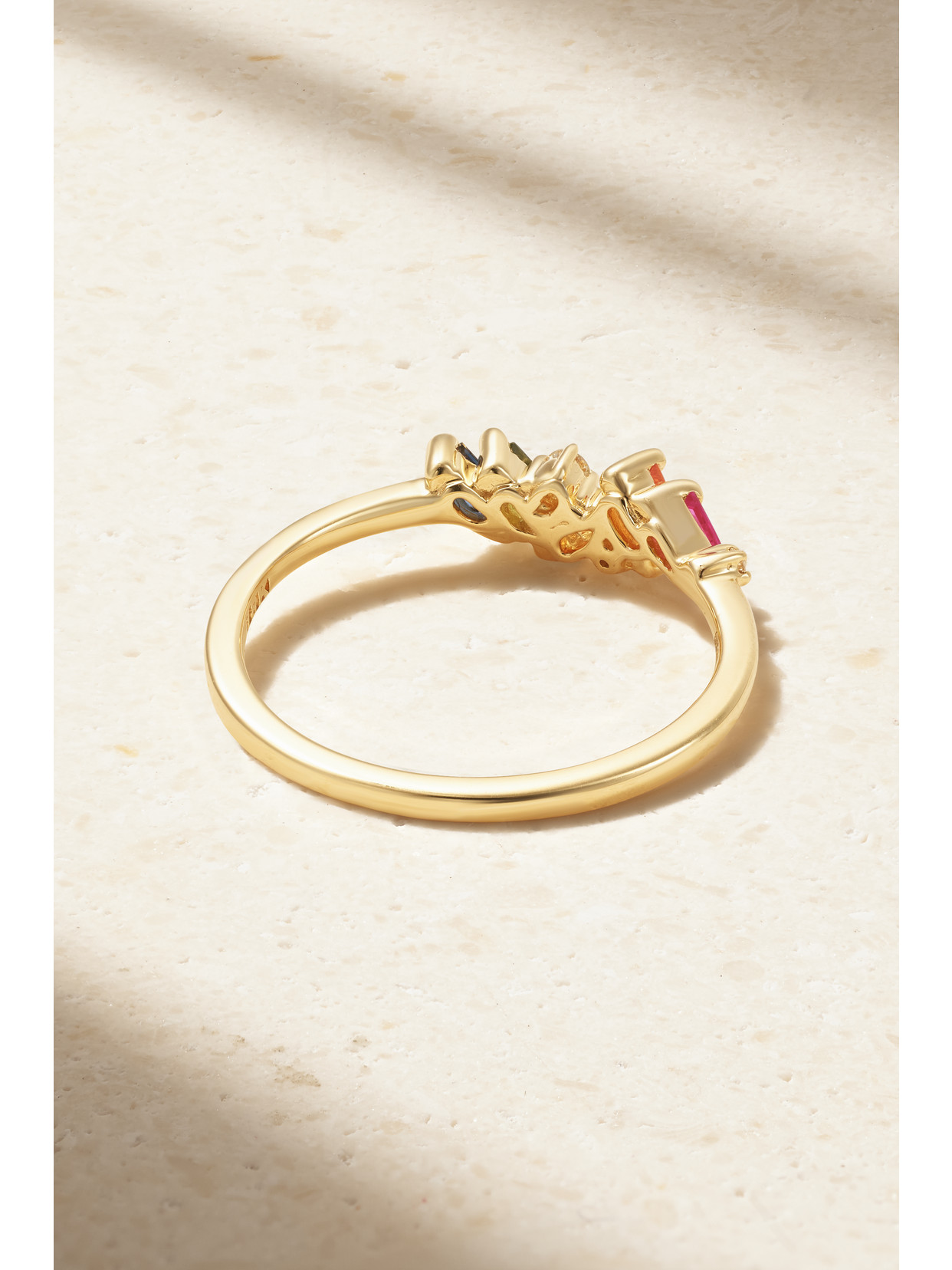 Suzanne Kalan 18-karat Gold, Sapphire And Diamond Ring In Gold
