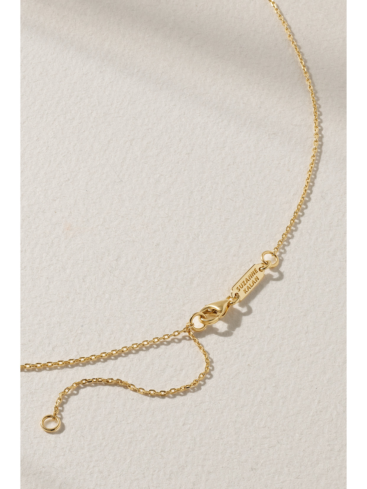 Suzanne Kalan Princess Midi 18-karat Gold, Sapphire And Diamond Necklace In Gold