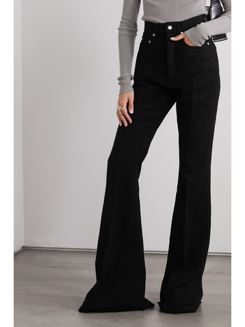 Rick Owens Bolan wool-flannel flared pants