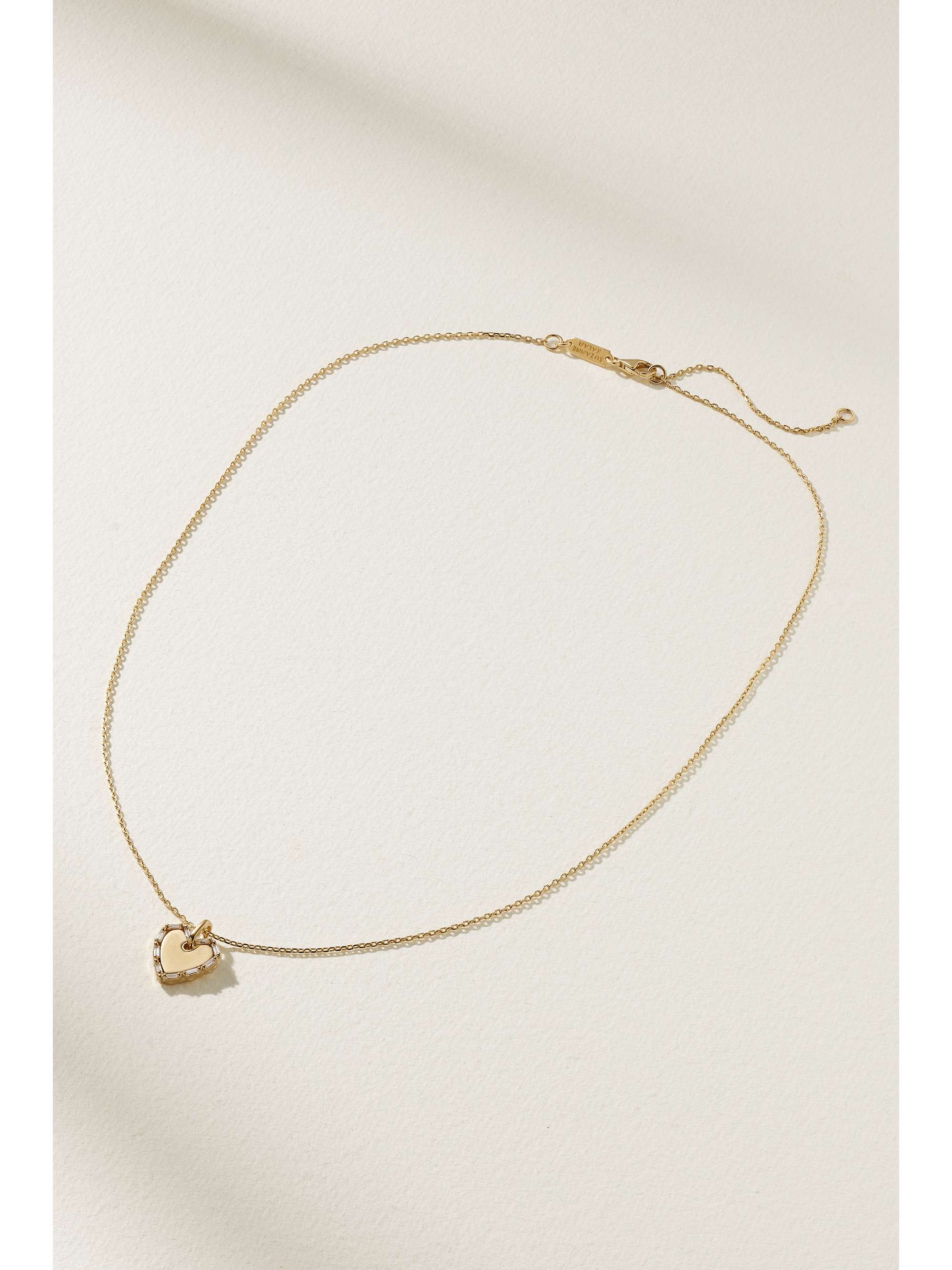 SUZANNE KALAN 18-karat gold diamond necklace