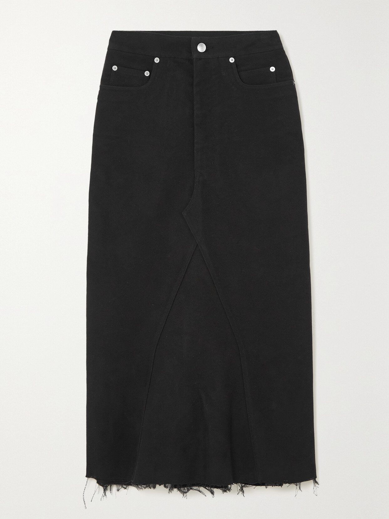 Rick Owens Women's Denim Skirt In Black