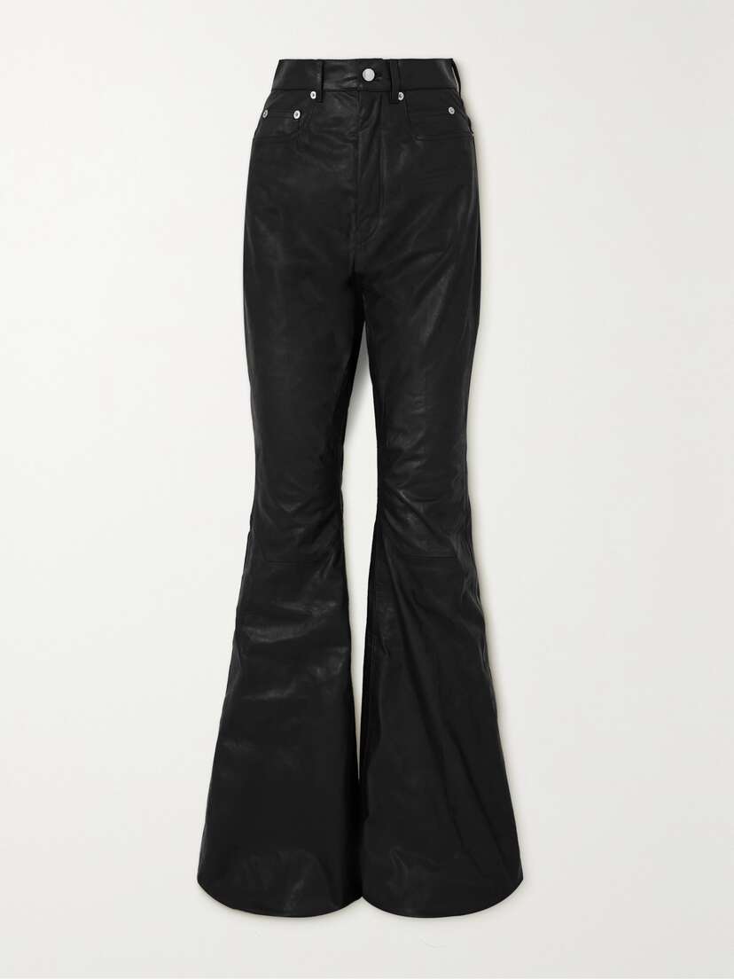 Rick Owens Bolan Leather Flared Pants
