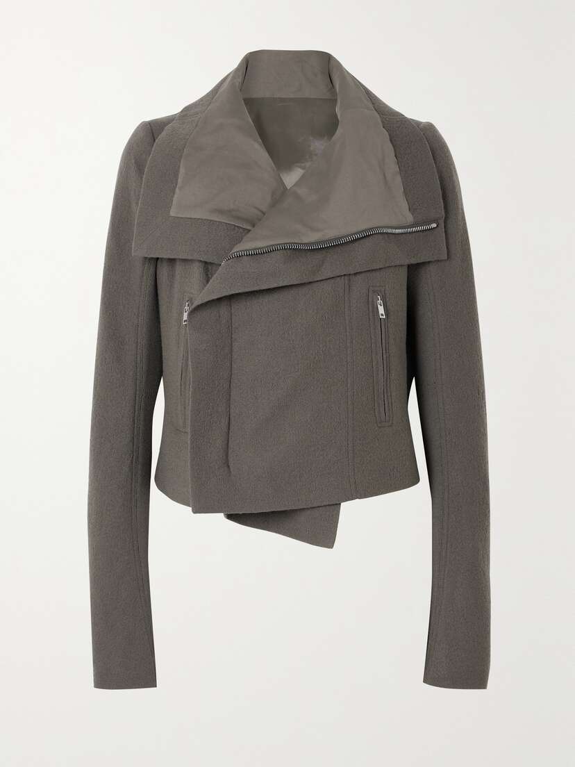 Rick Owens Wool Biker Jacket