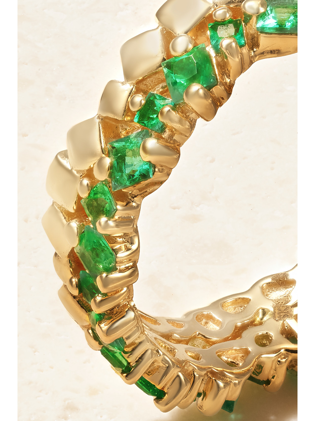 Suzanne Kalan 18-karat Gold Emerald Ring In Gold
