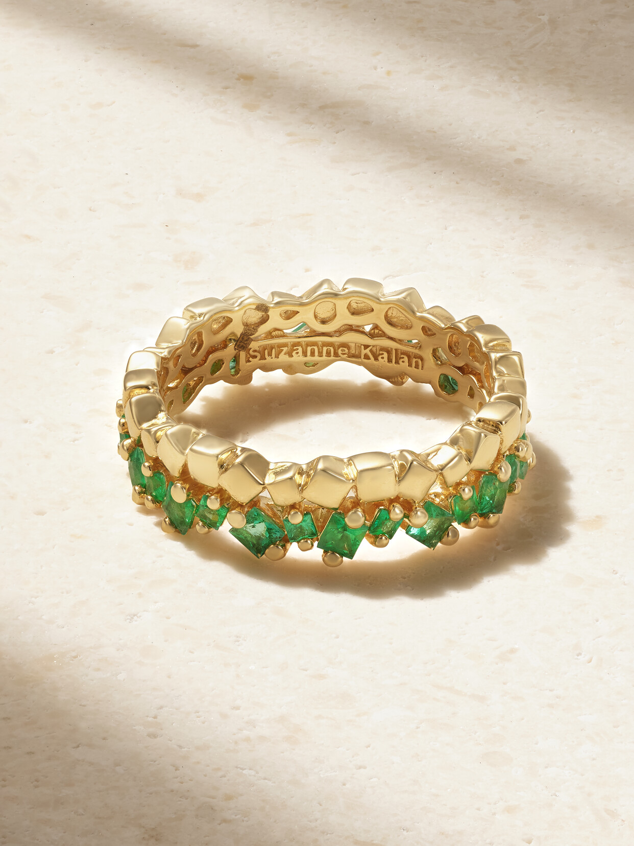 Suzanne Kalan 18-karat Gold Emerald Ring