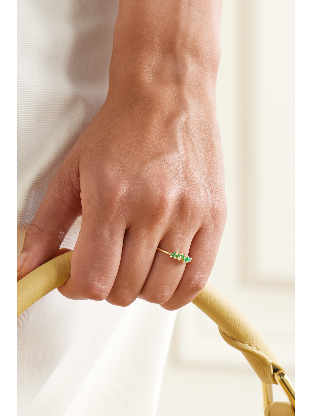 Suzanne Kalan Frenzy 18-karat Gold, Emerald And Diamond Ring In Gold