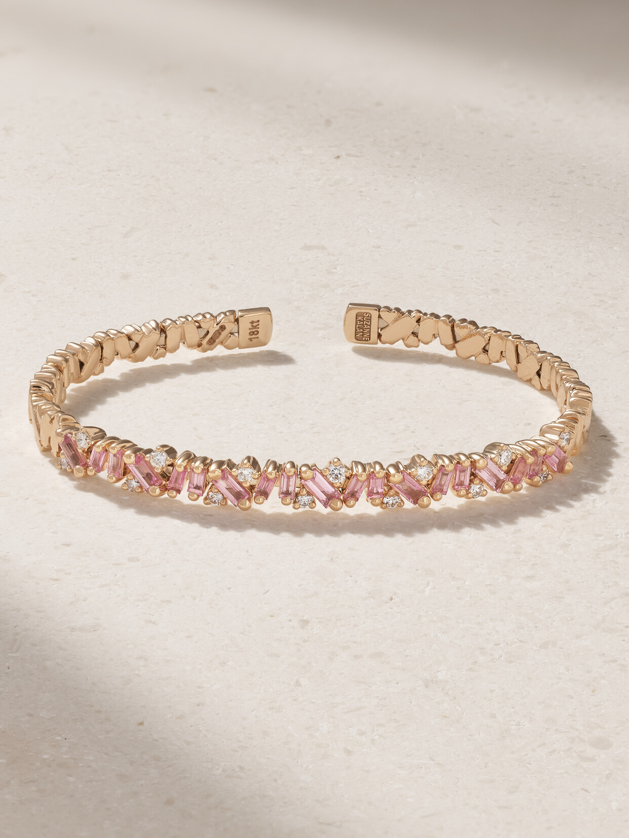 Suzanne Kalan - Frenzy Reborn 18-karat Rose Gold, Diamond And Sapphire Bangle - One size