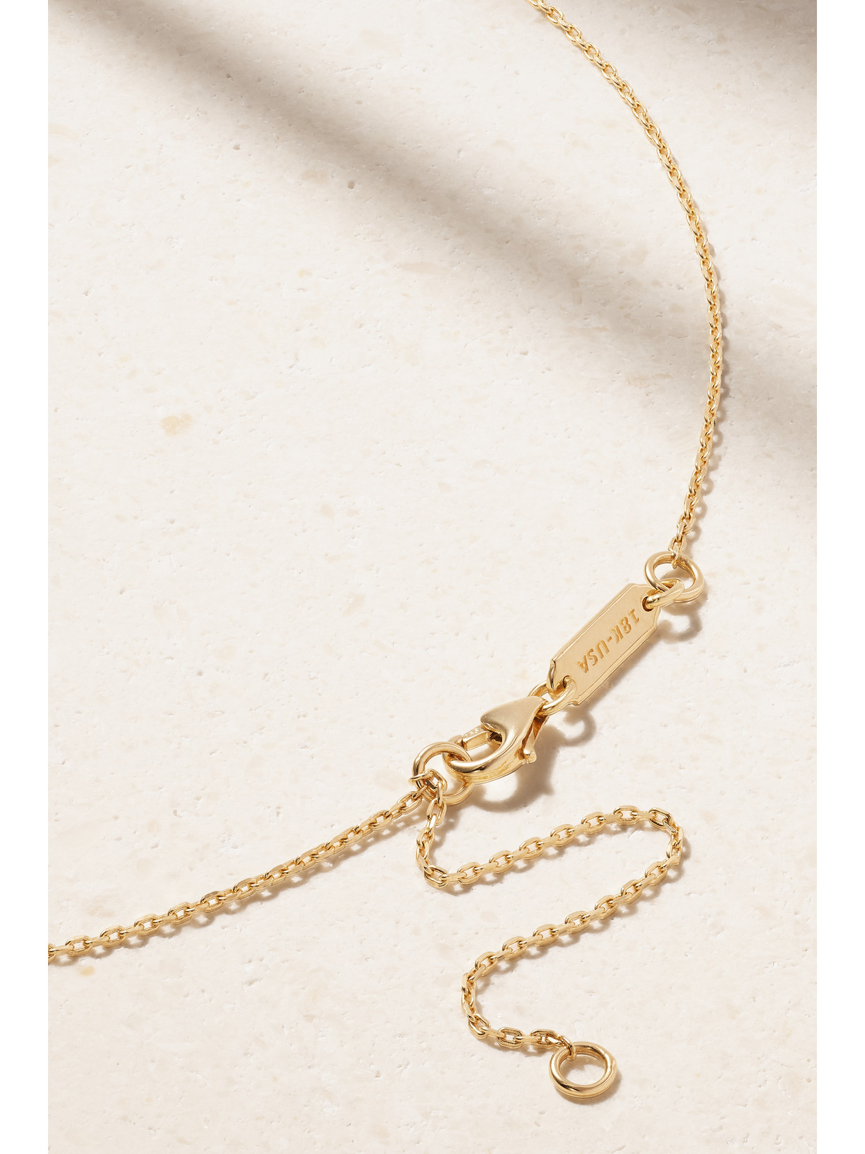 Shop Suzanne Kalan Mini 18-karat Gold Diamond Necklace