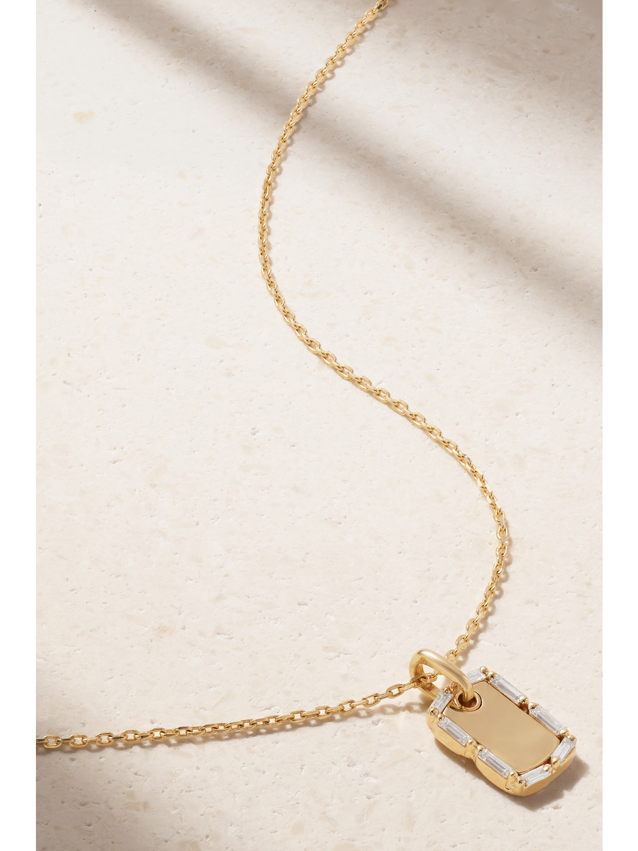 Shop Suzanne Kalan Mini 18-karat Gold Diamond Necklace