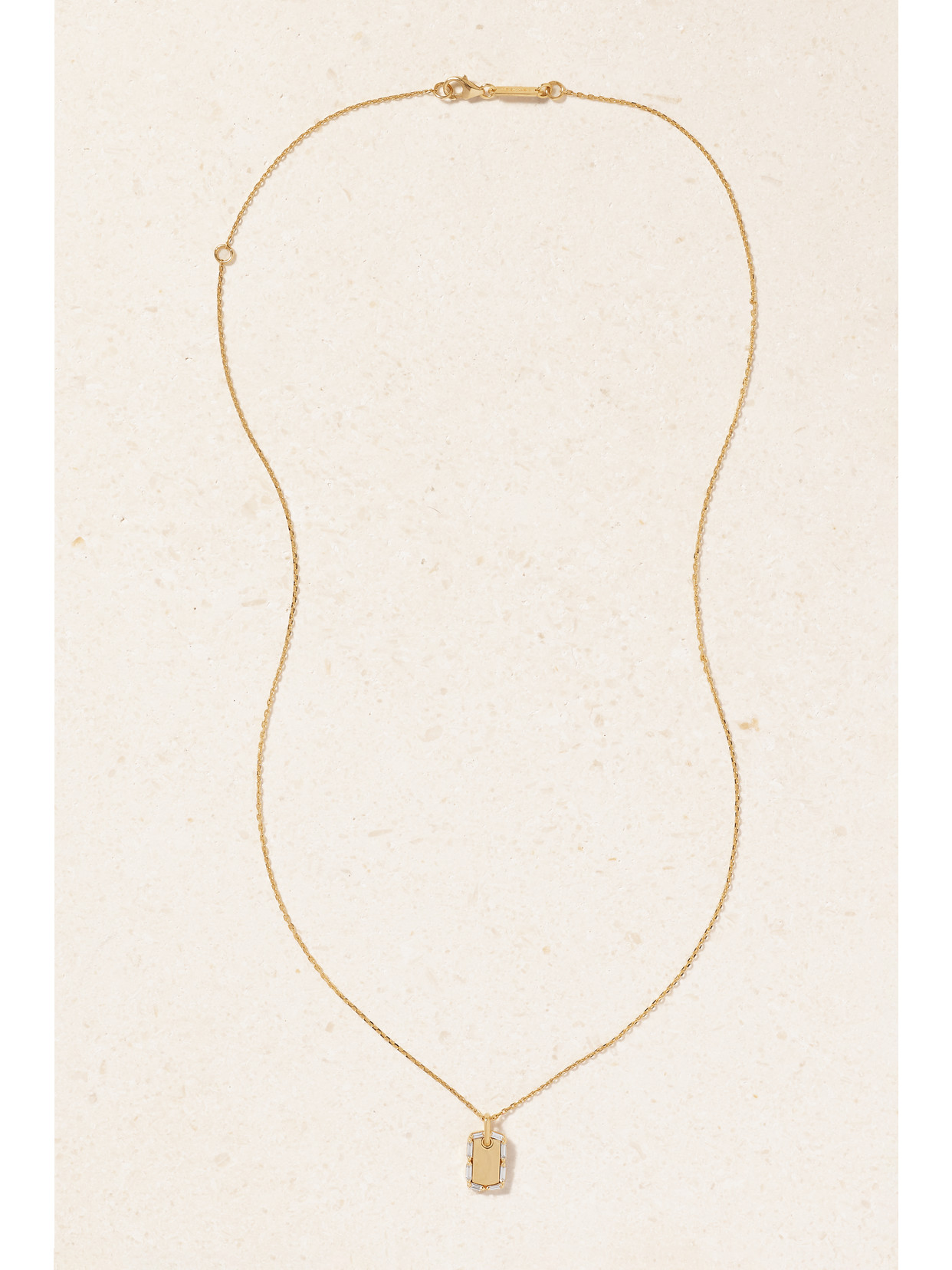 Suzanne Kalan Mini 18-karat Gold Diamond Necklace