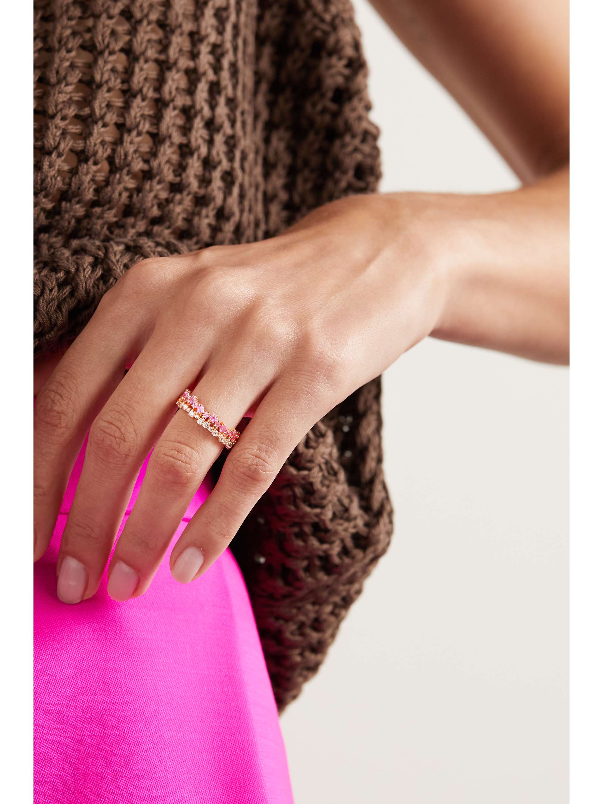 Diamond eternity pinky ring clearance