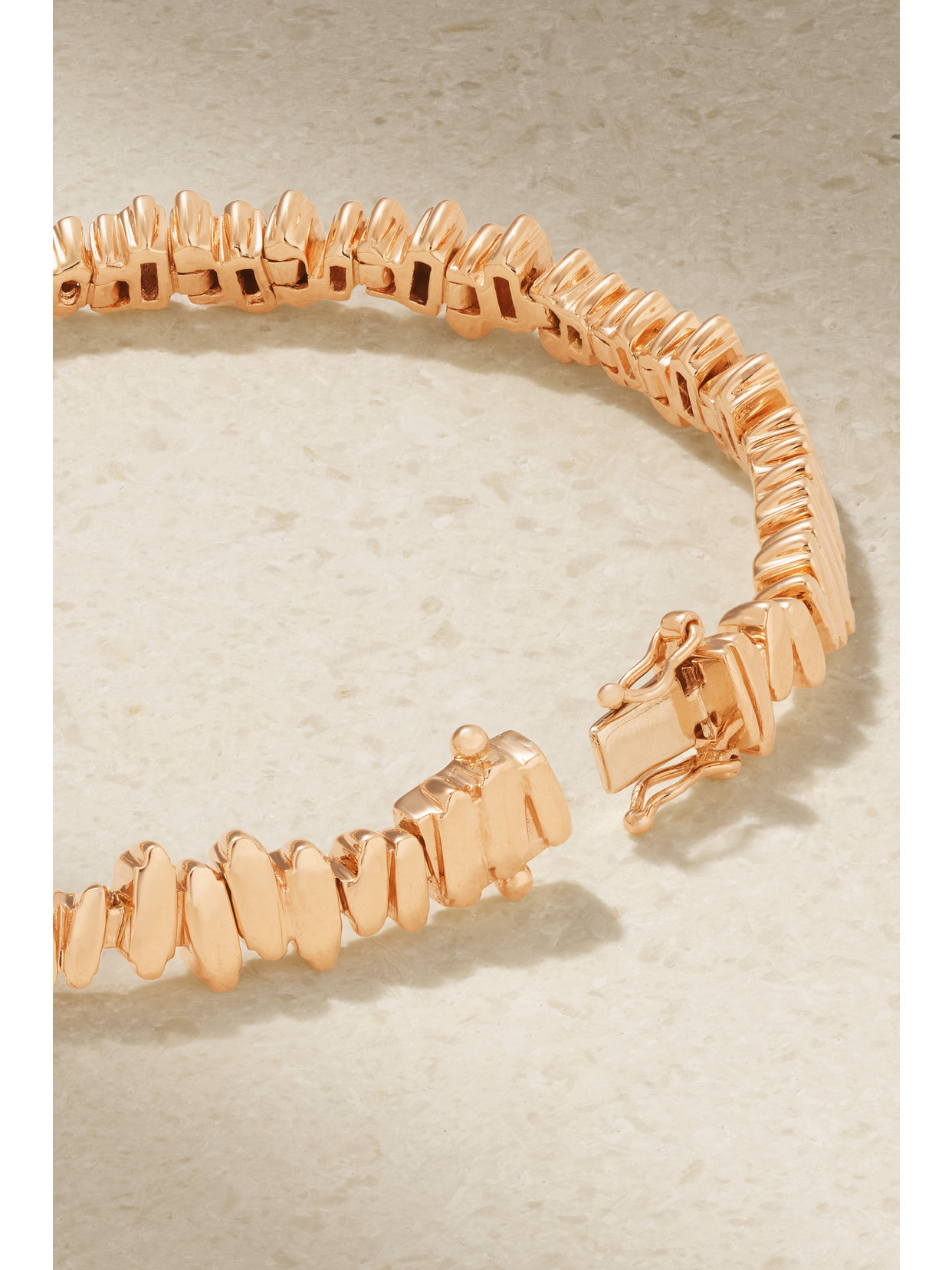 Shop Suzanne Kalan 18-karat Rose Gold Sapphire Bracelet