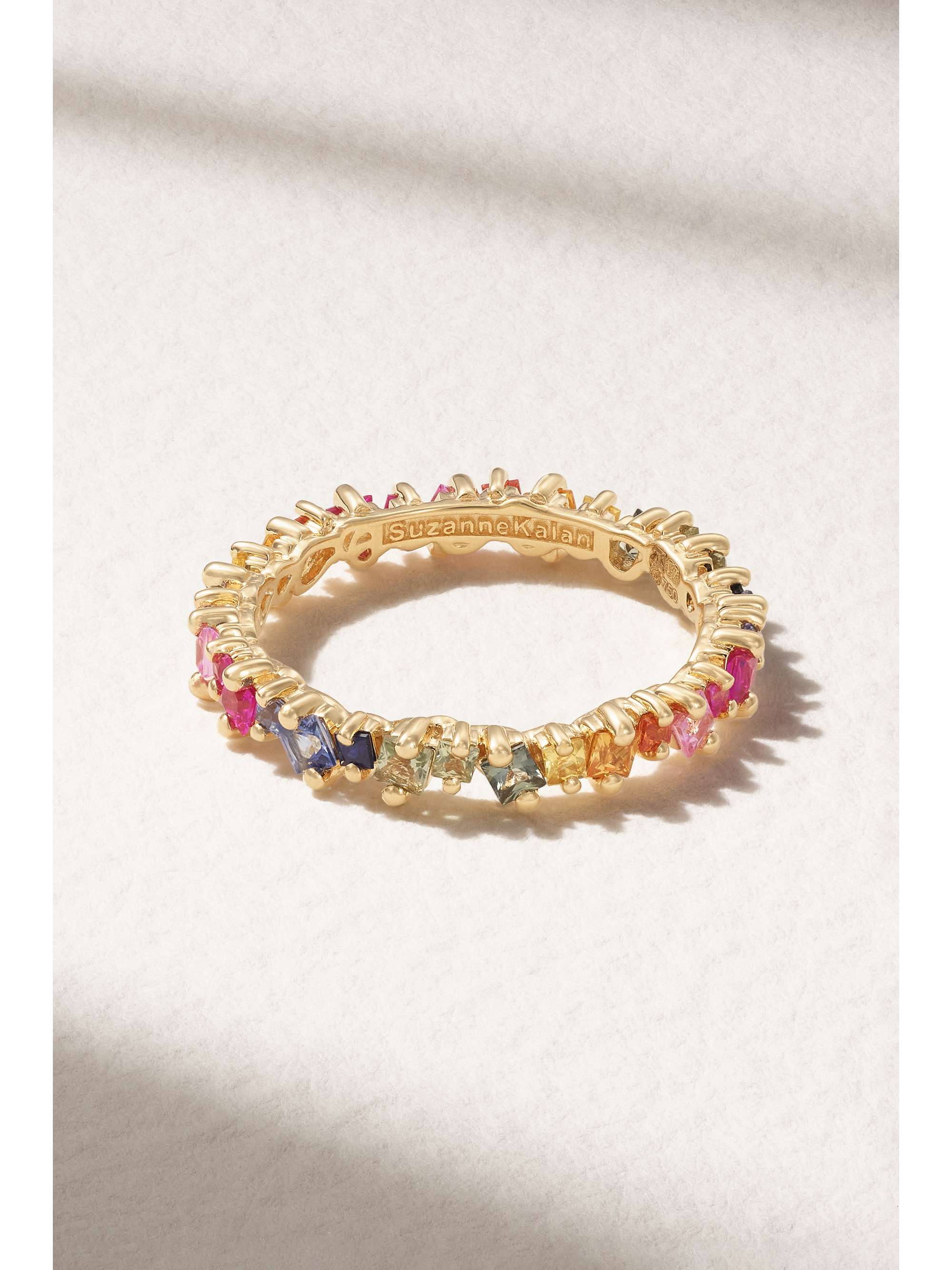 SUZANNE KALAN Eternity 18-karat gold sapphire ring | NET-A-PORTER