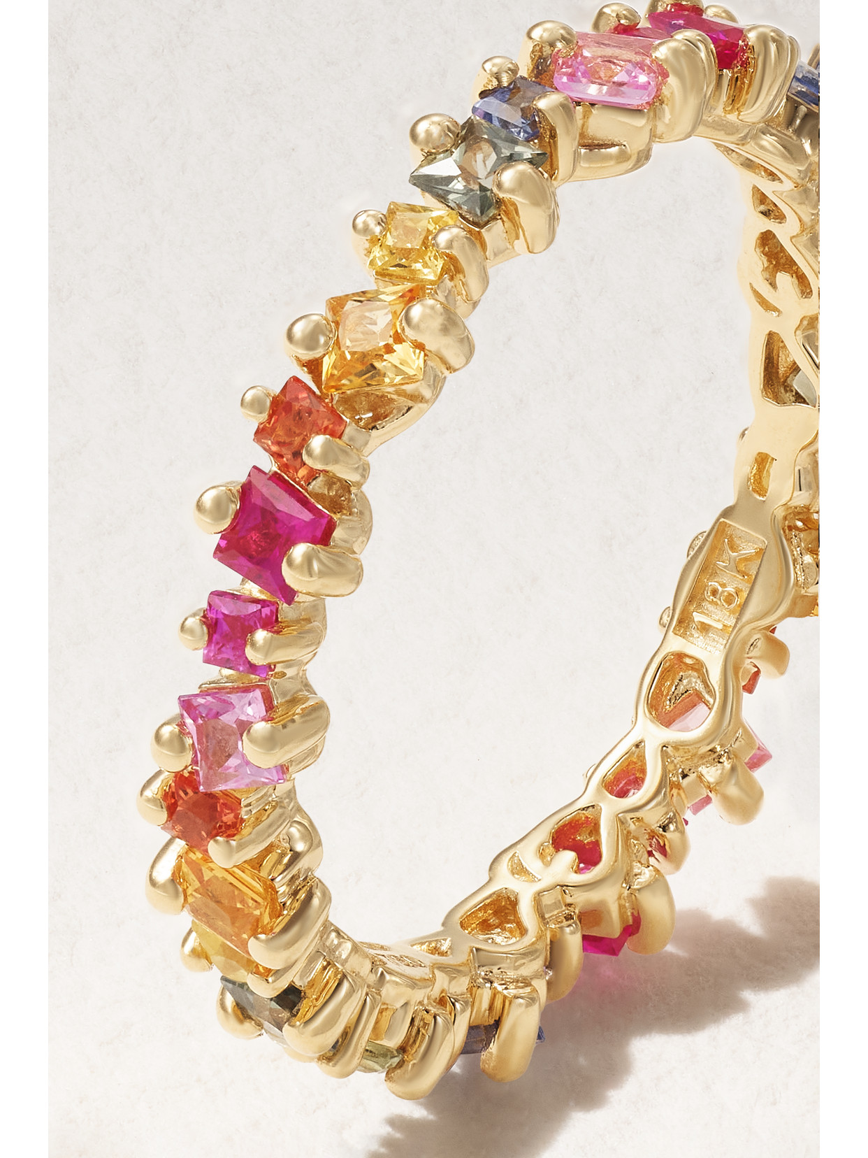 Suzanne Kalan Eternity 18-karat Gold Sapphire Ring In Gold