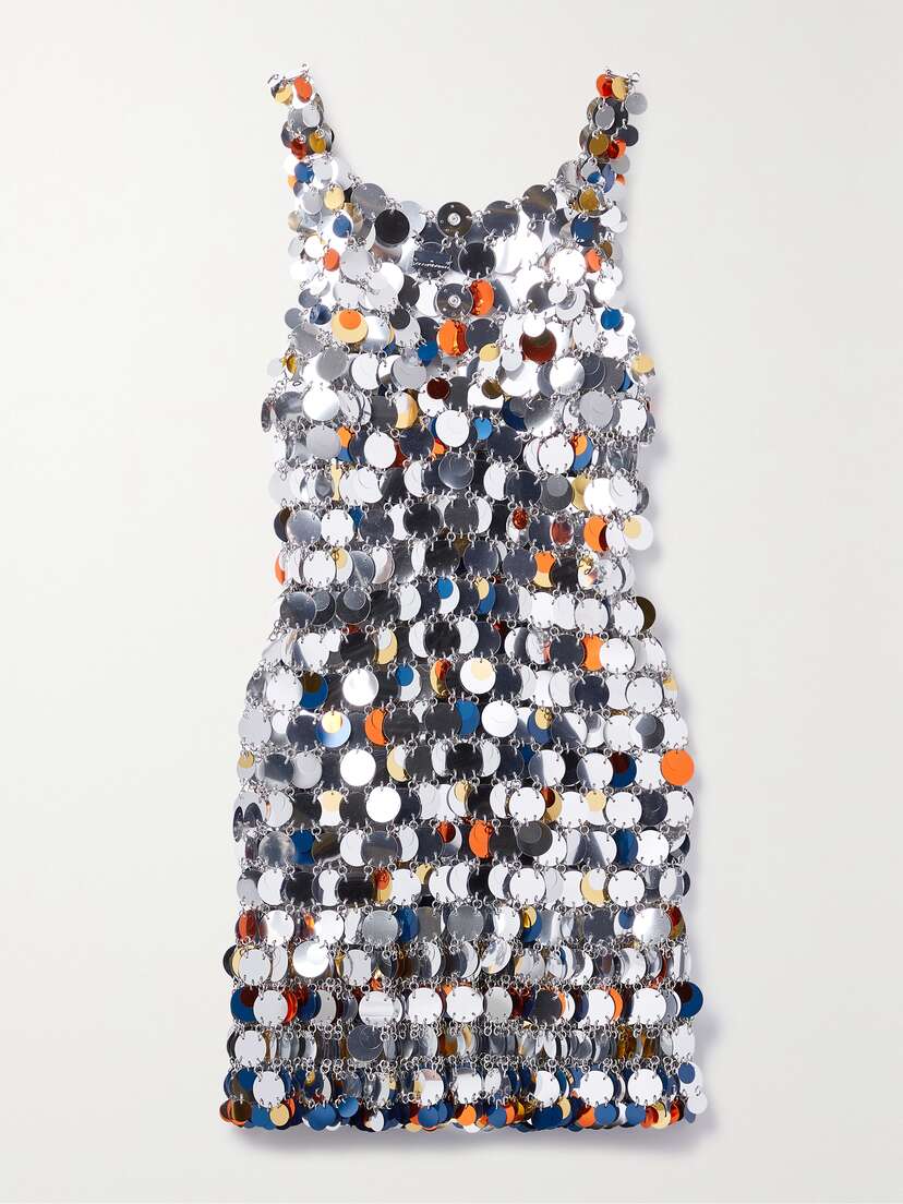 Rabanne Paillette-embellished Chainmail Mini Dress