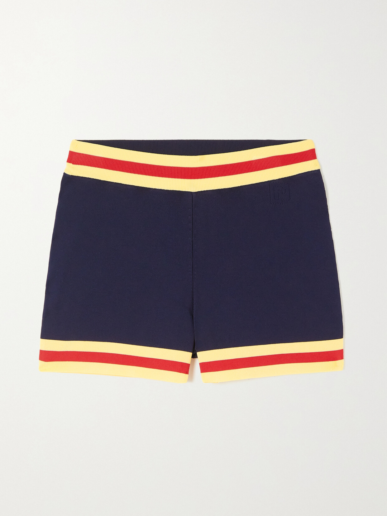 Paco Rabanne - Striped Knitted Shorts - Blue