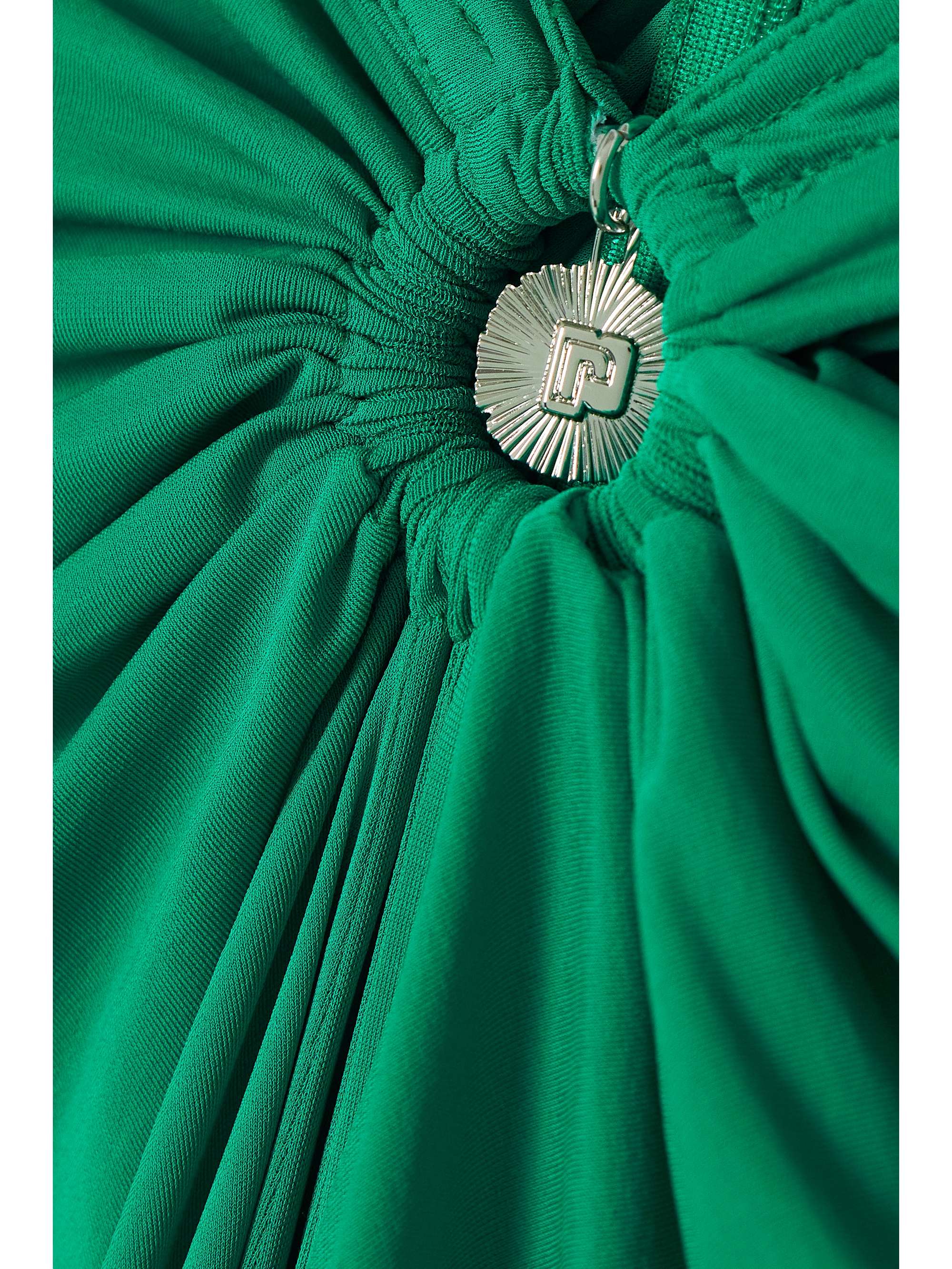 PACO RABANNE Embellished gathered stretchjersey maxi skirt NETAPORTER