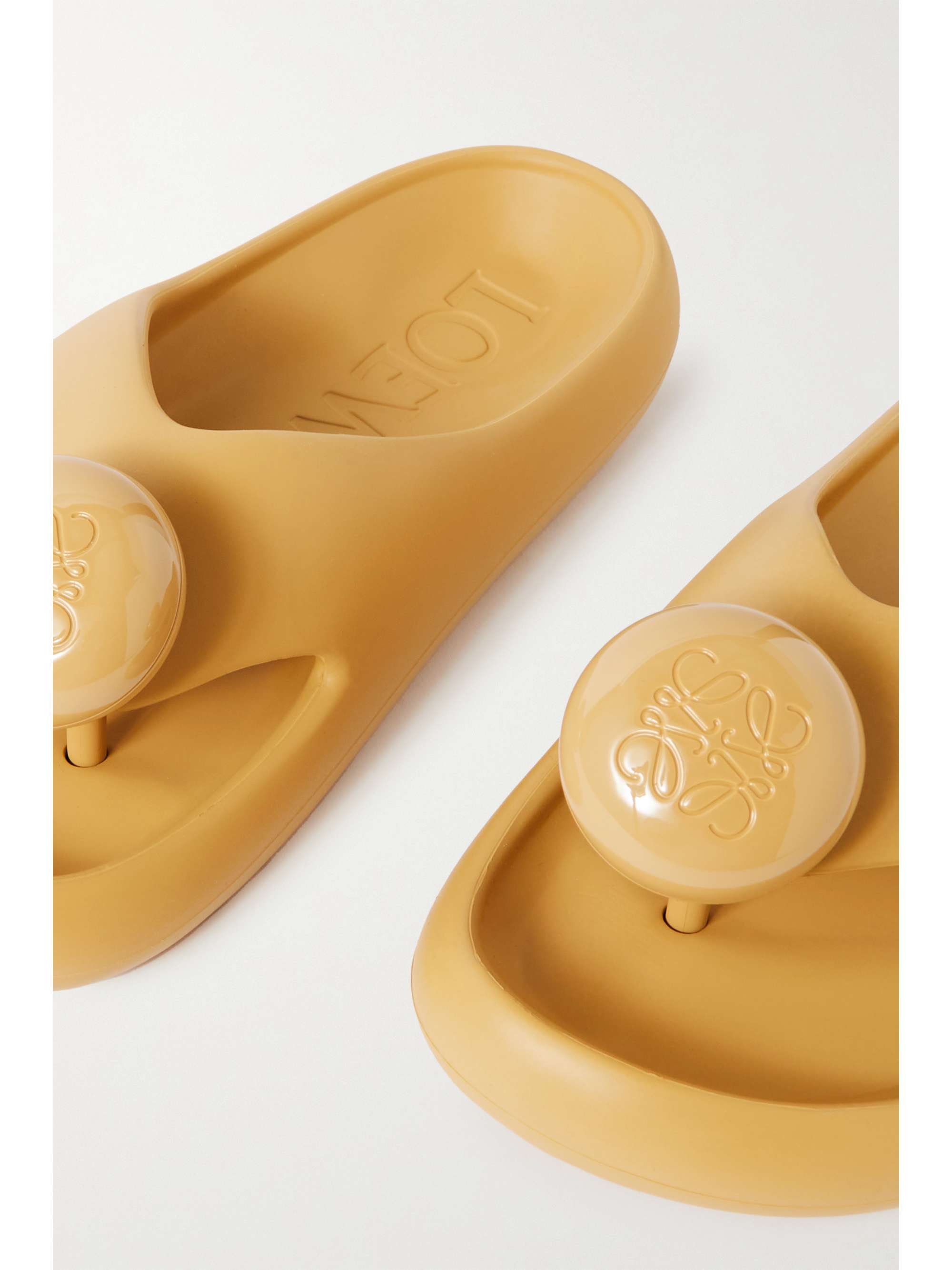 LOEWE + Paula's Ibiza Bubble logo-detailed rubber slides