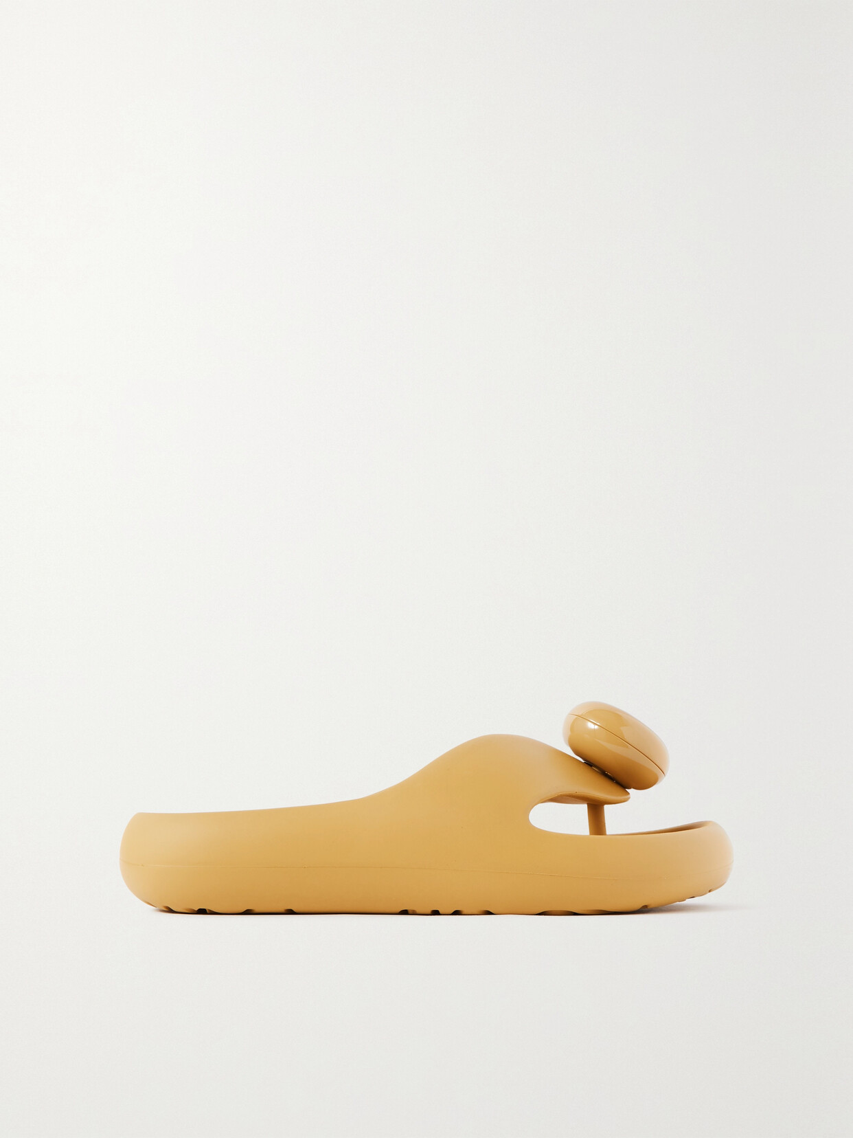 Loewe Bubble Rubber Thong Slide Sandals In Medium Concealer