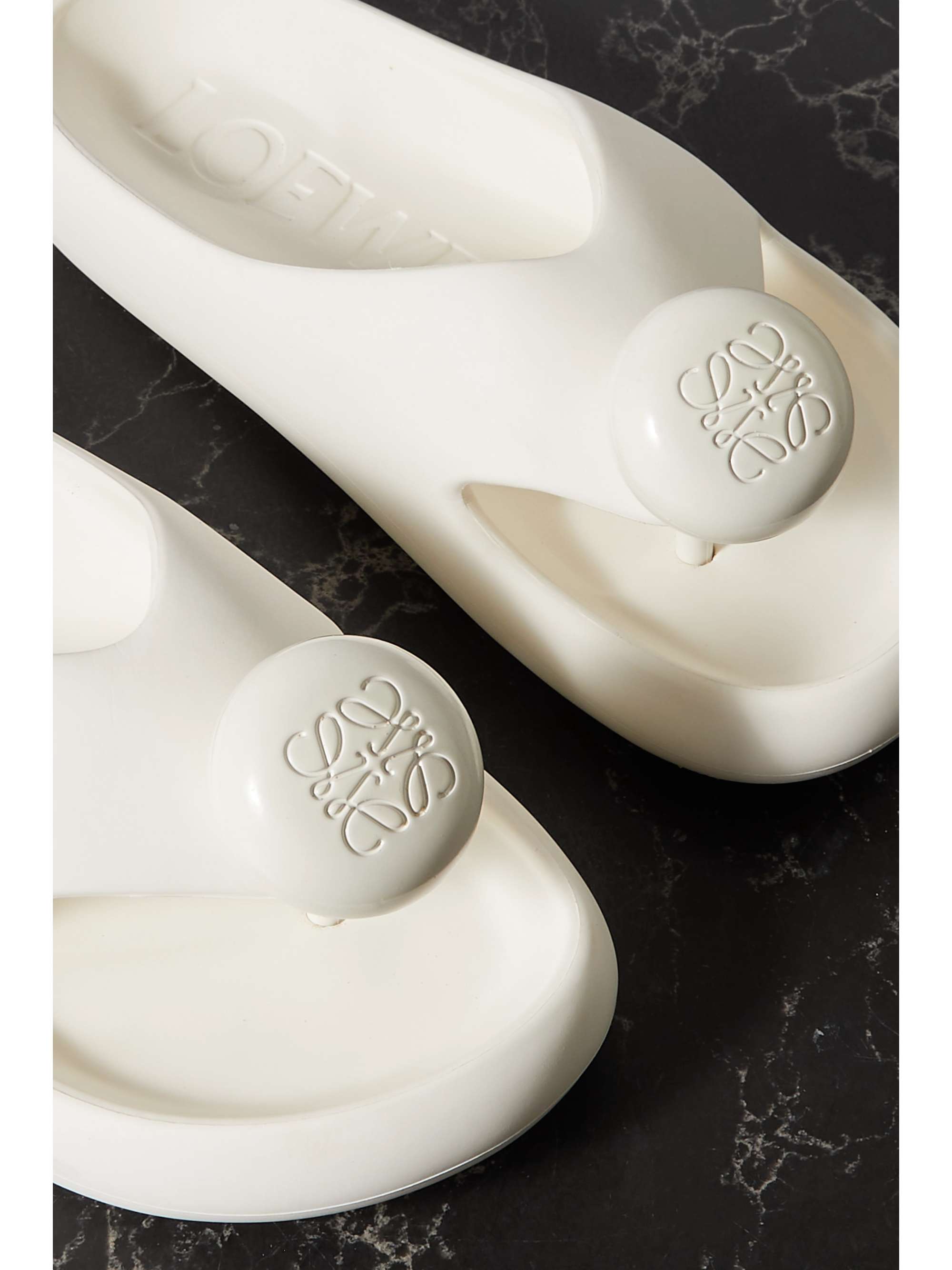LOEWE + Paula's Ibiza Bubble logo-detailed rubber slides
