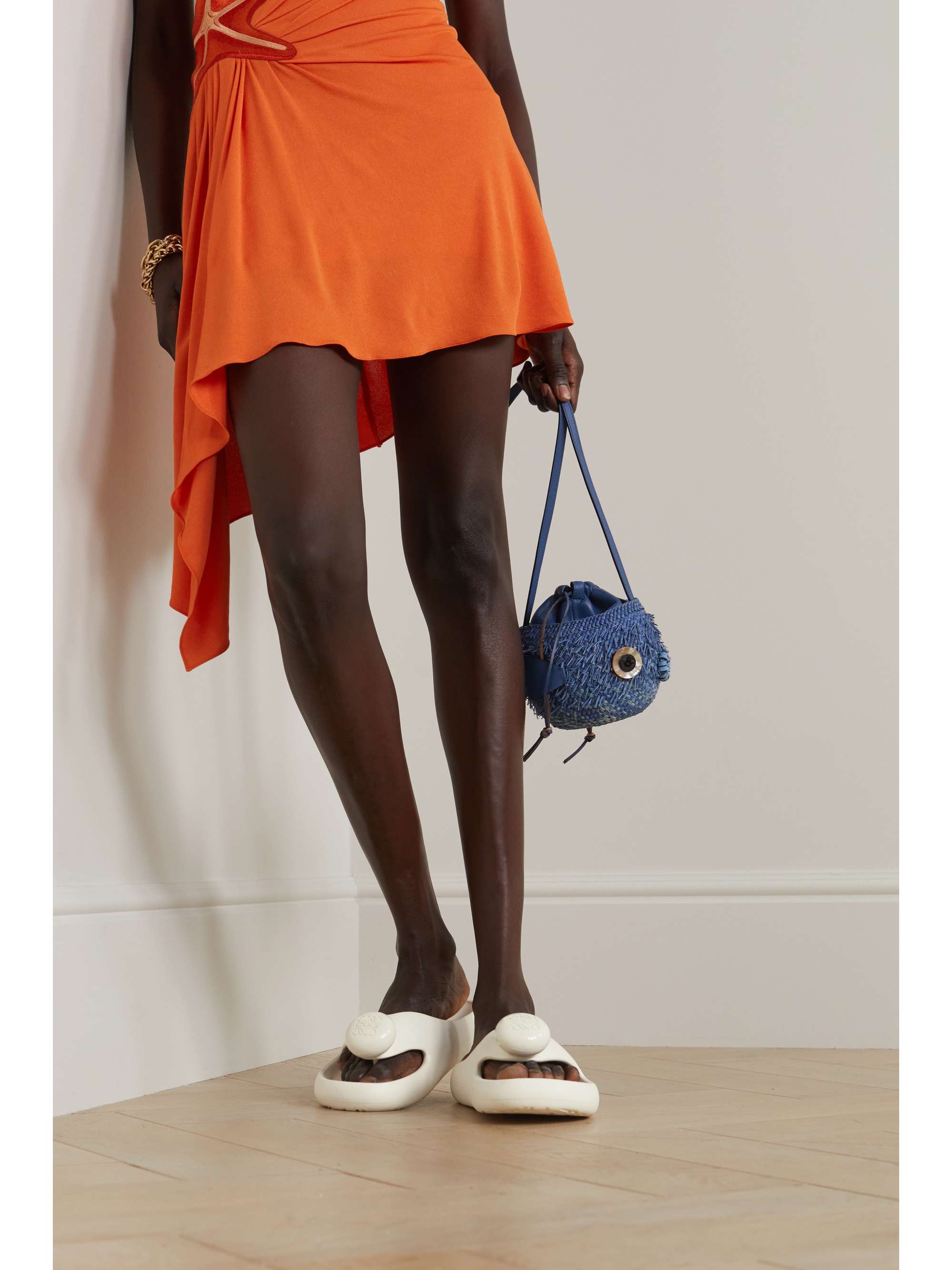 LOEWE + Paula's Ibiza Bubble logo-detailed rubber slides