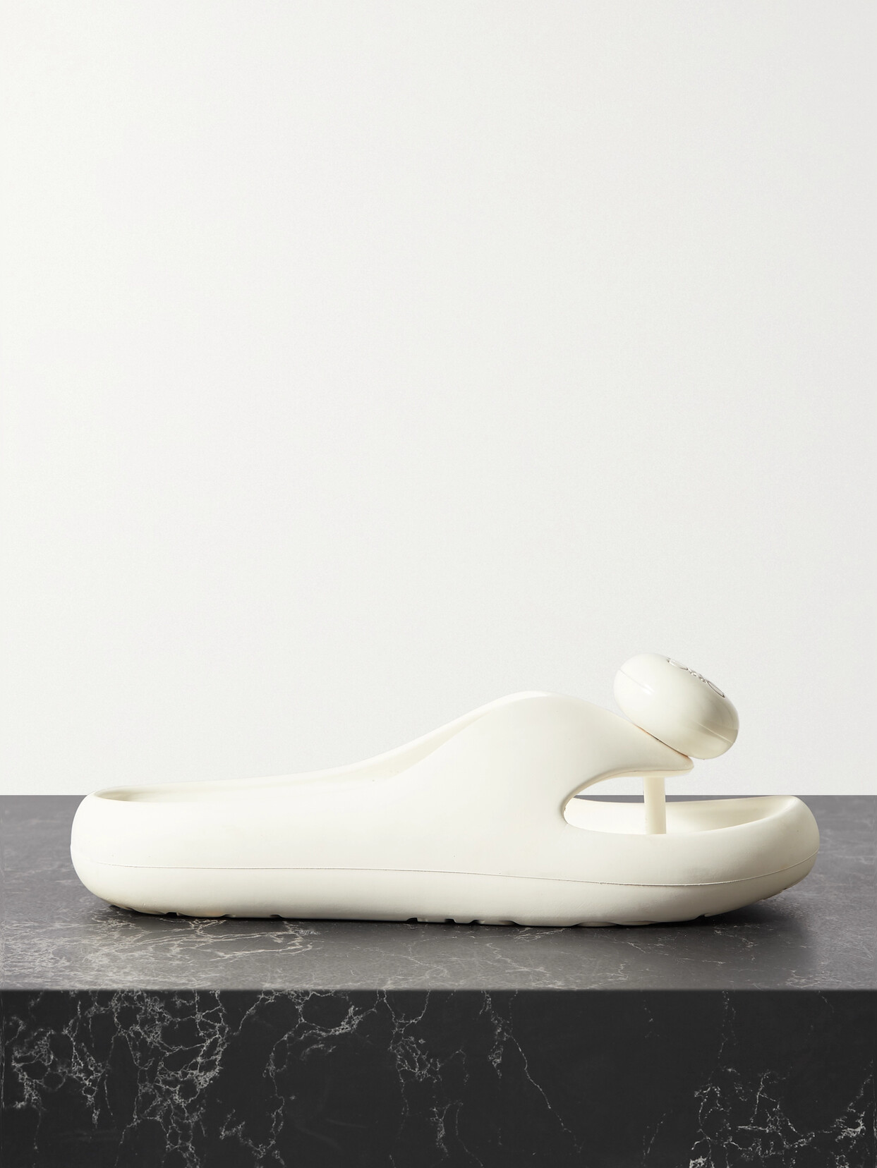 Loewe + Paula's Ibiza Bubble Logo-detailed Rubber Slides - White