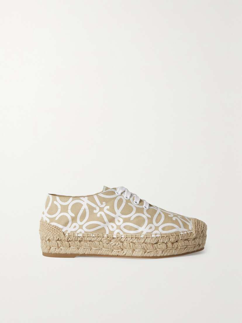 Loewe + Paula's Ibiza Solar Logo-print Canvas Espadrille Sneakers