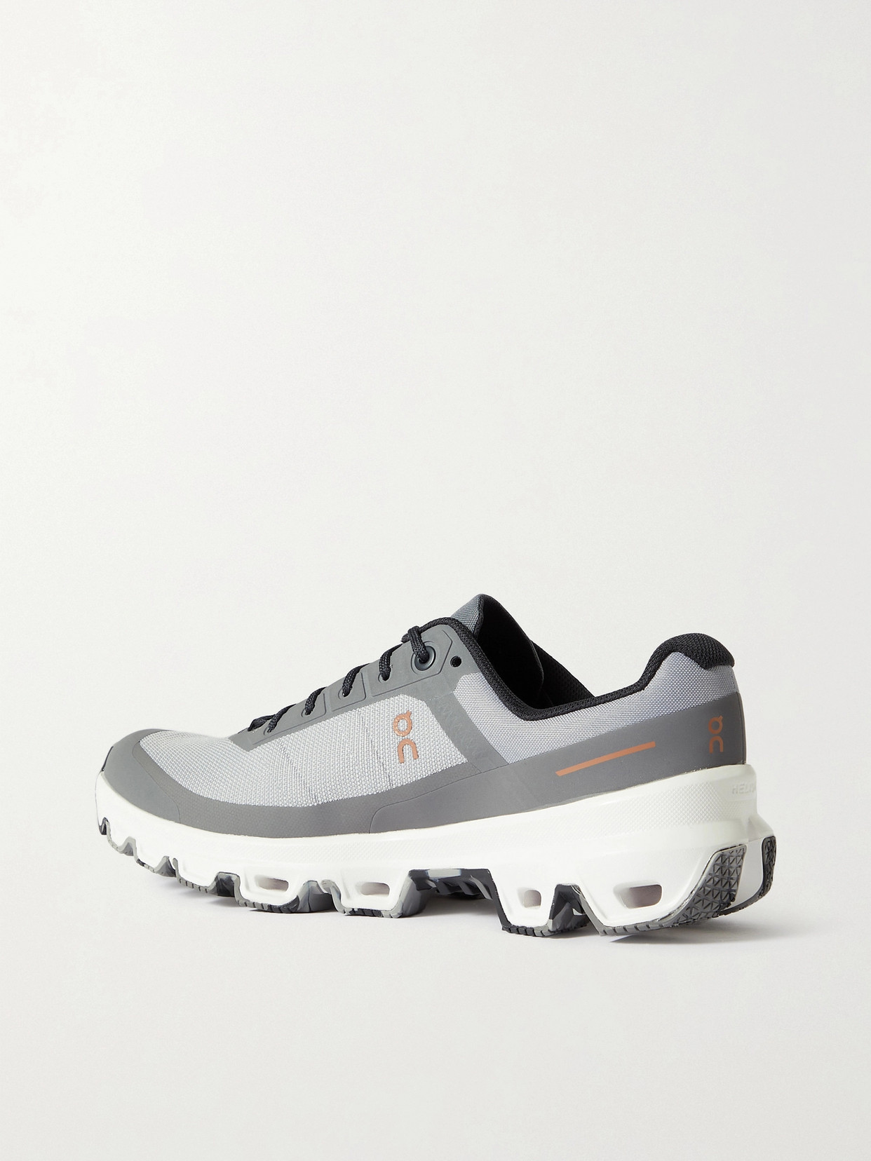 Shop Loewe + On Cloudventure Rubber-trimmed Recycled-canvas Sneakers In Gray