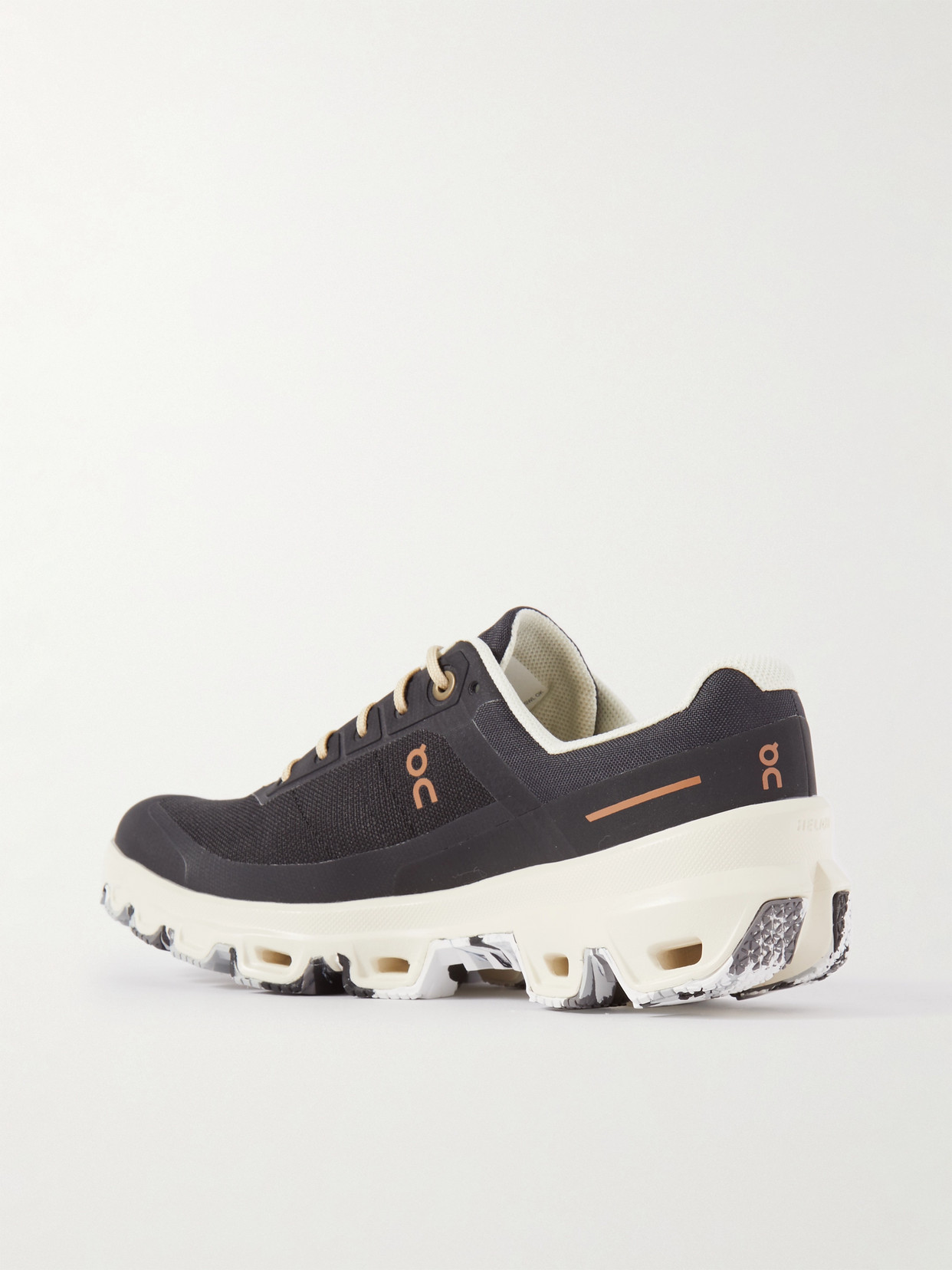 Loewe + On Cloudventure Recycled-canvas And Mesh Sneakers In Black