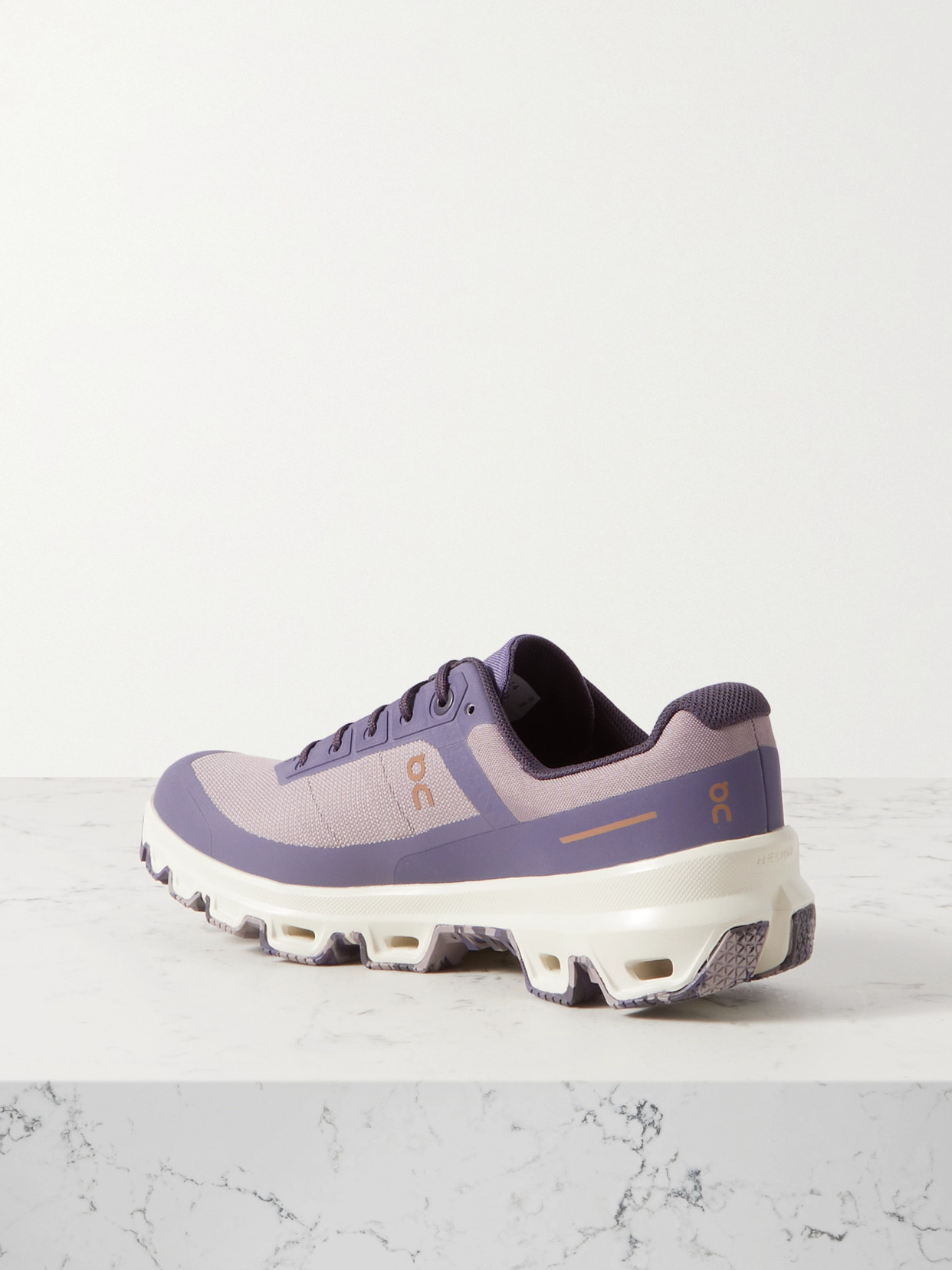 Shop Loewe + On Cloudventure Recycled-canvas And Mesh Sneakers In Purple