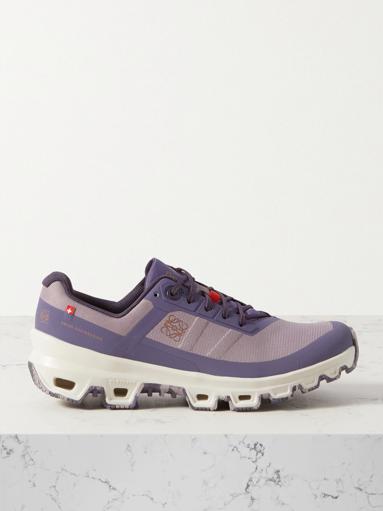 Loewe - + On Cloudventure Recycled-canvas And Mesh Sneakers - Purple