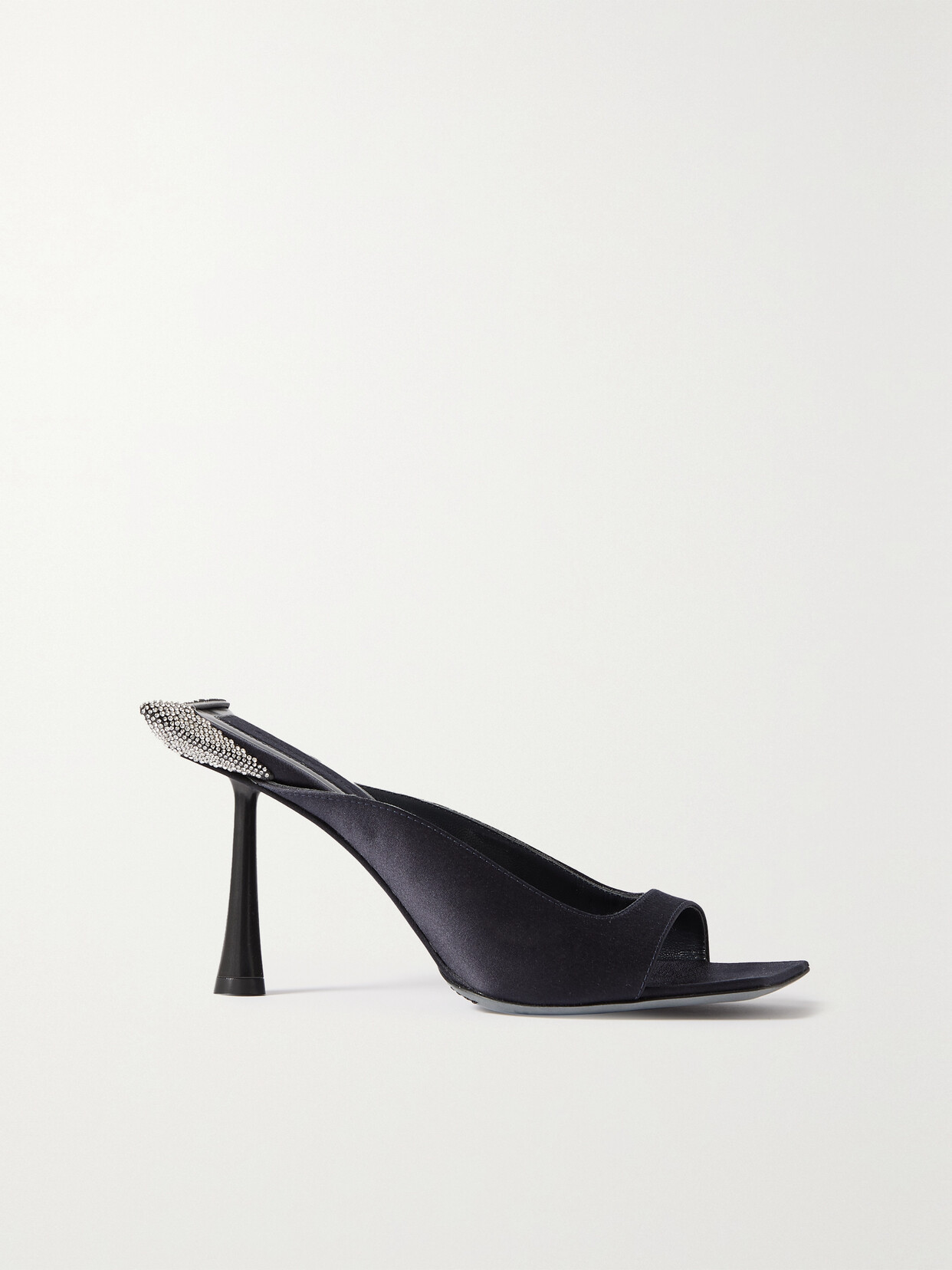 Benedetta Bruzziches - Cossyra Crystal-embellished Silk Mules - Black